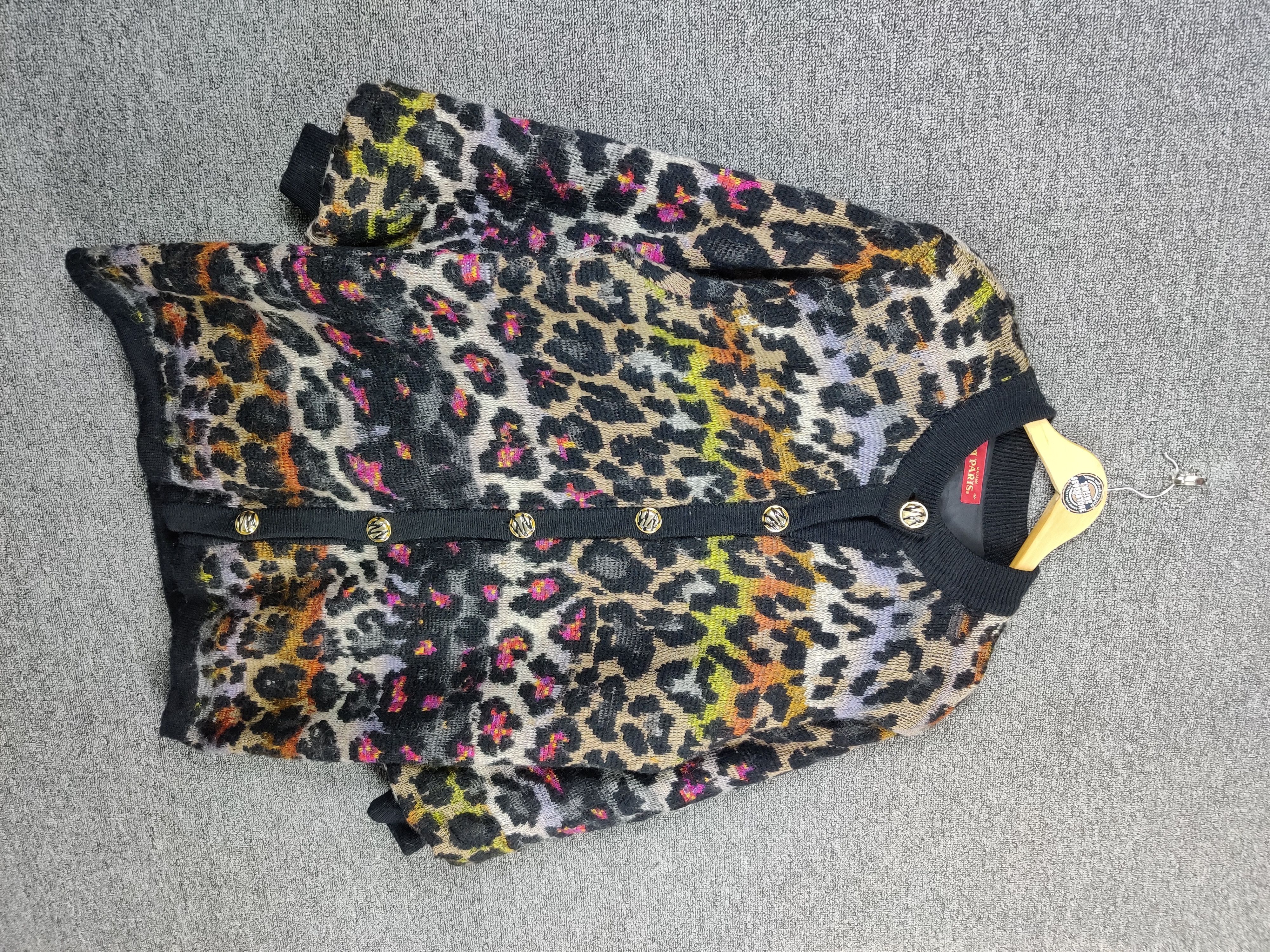 Aran Isles Knitwear Paris Knit Cardigan Leopard Button Ups Size US M / EU 48-50 / 2 - 8 Thumbnail