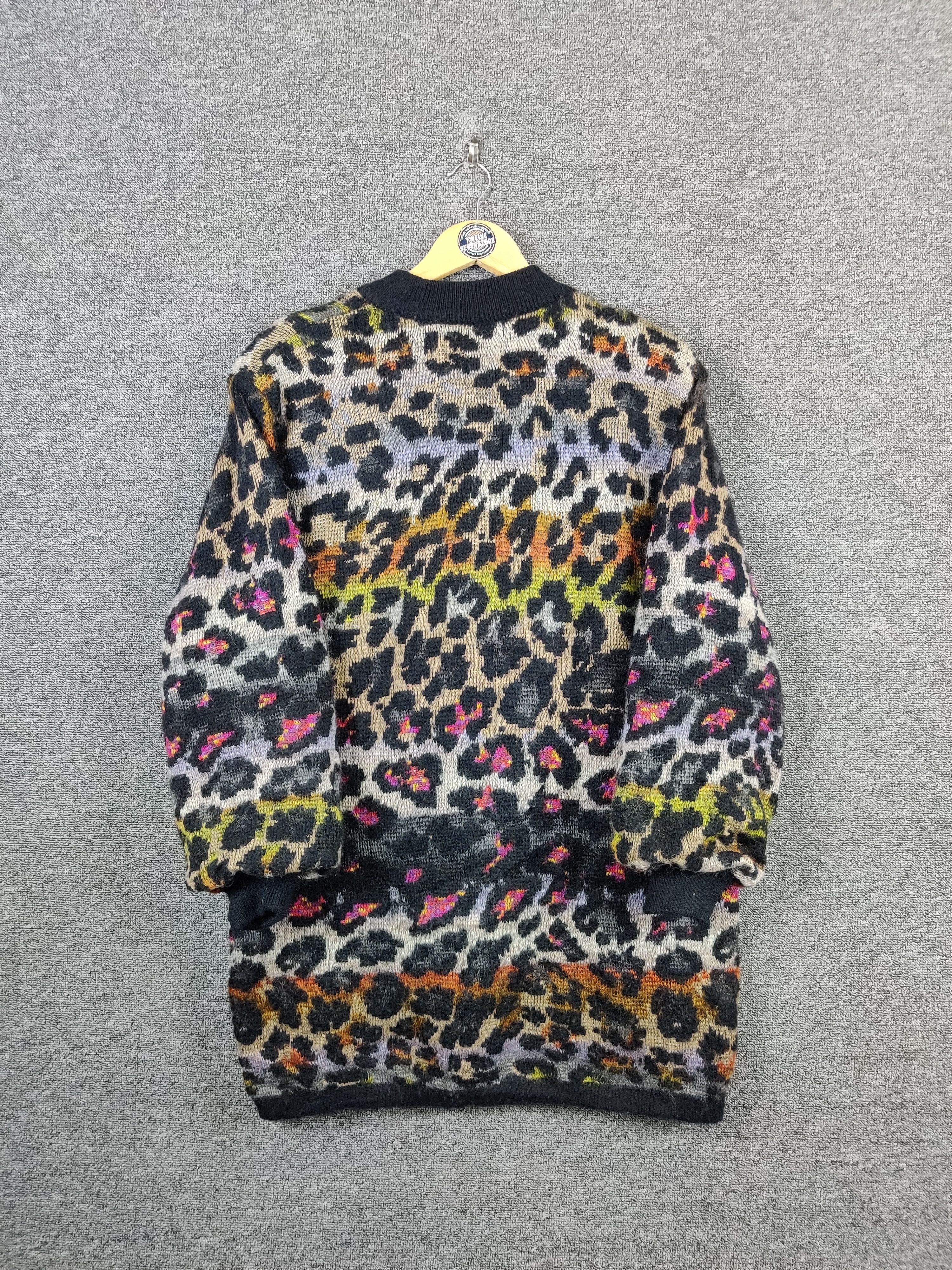 Aran Isles Knitwear × Vintage Vintage Paris Knit Cardigan Leopard Size US M / EU 48-50 / 2 - 7 Thumbnail
