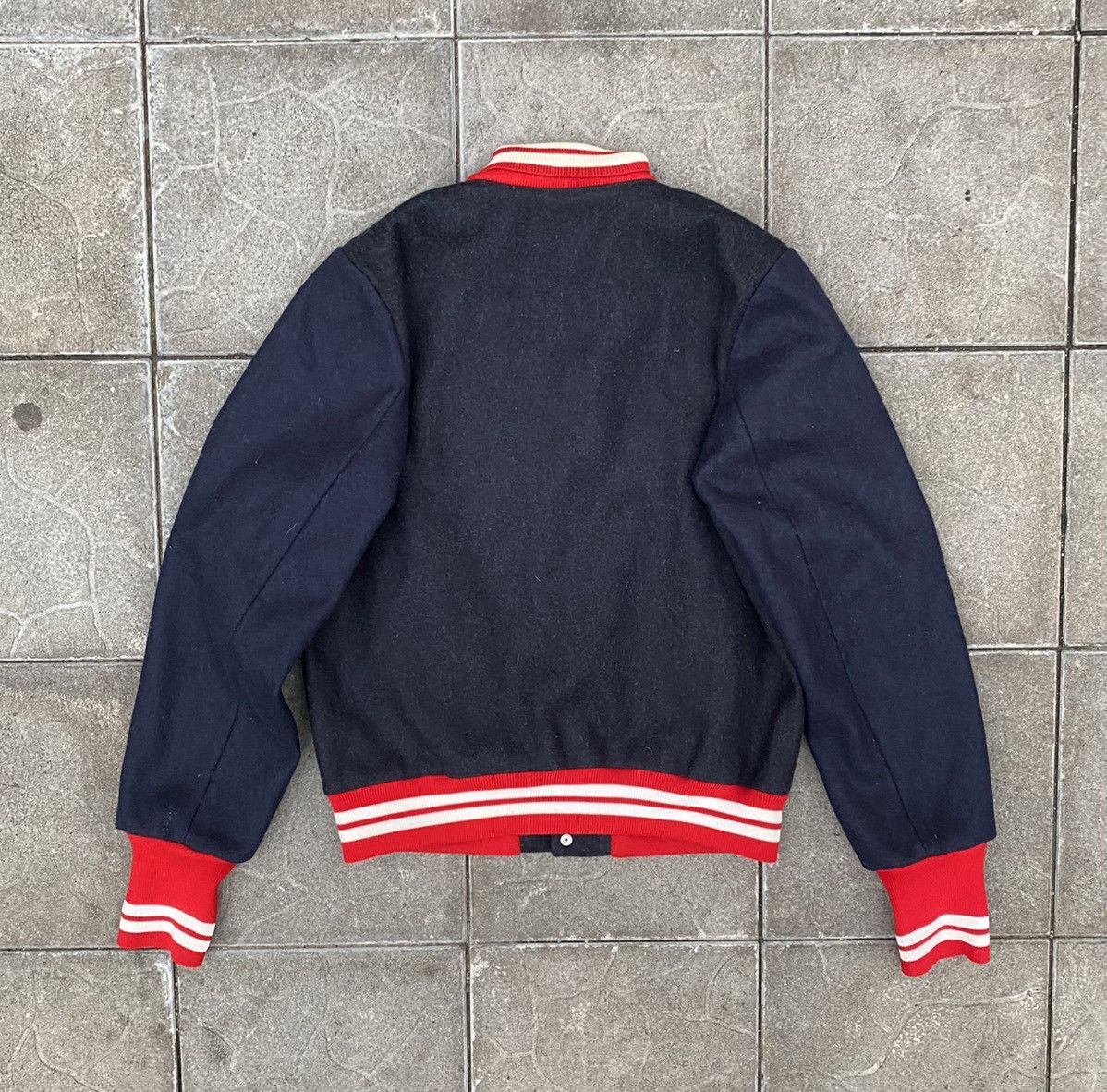 Maison Kitsune Maison Kitsune Wool Bomber Jacket Size US L / EU 52-54 / 3 - 2 Thumbnail