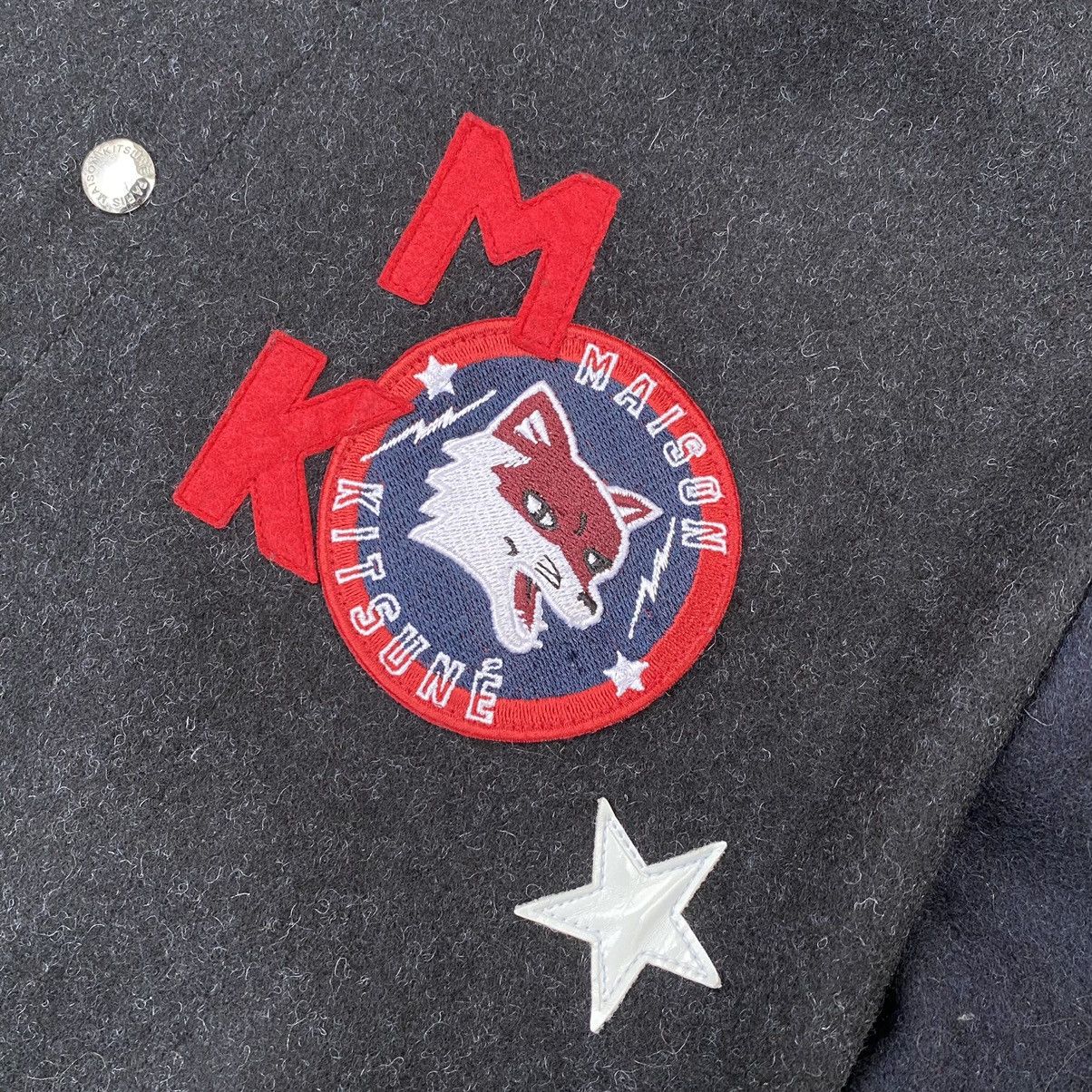 Maison Kitsune Maison Kitsune Wool Bomber Jacket Size US L / EU 52-54 / 3 - 6 Thumbnail