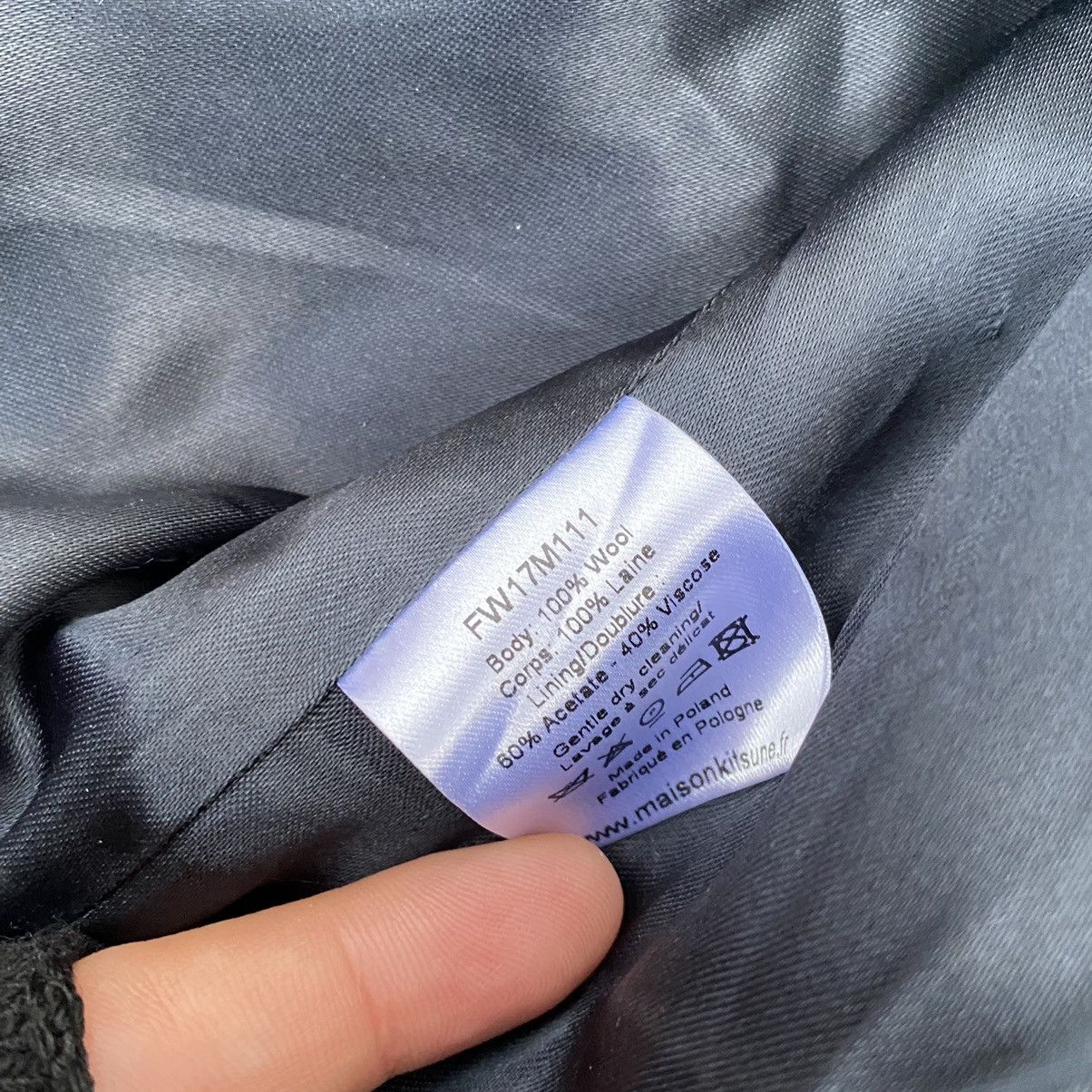 Maison Kitsune Maison Kitsune Wool Bomber Jacket Size US L / EU 52-54 / 3 - 13 Thumbnail