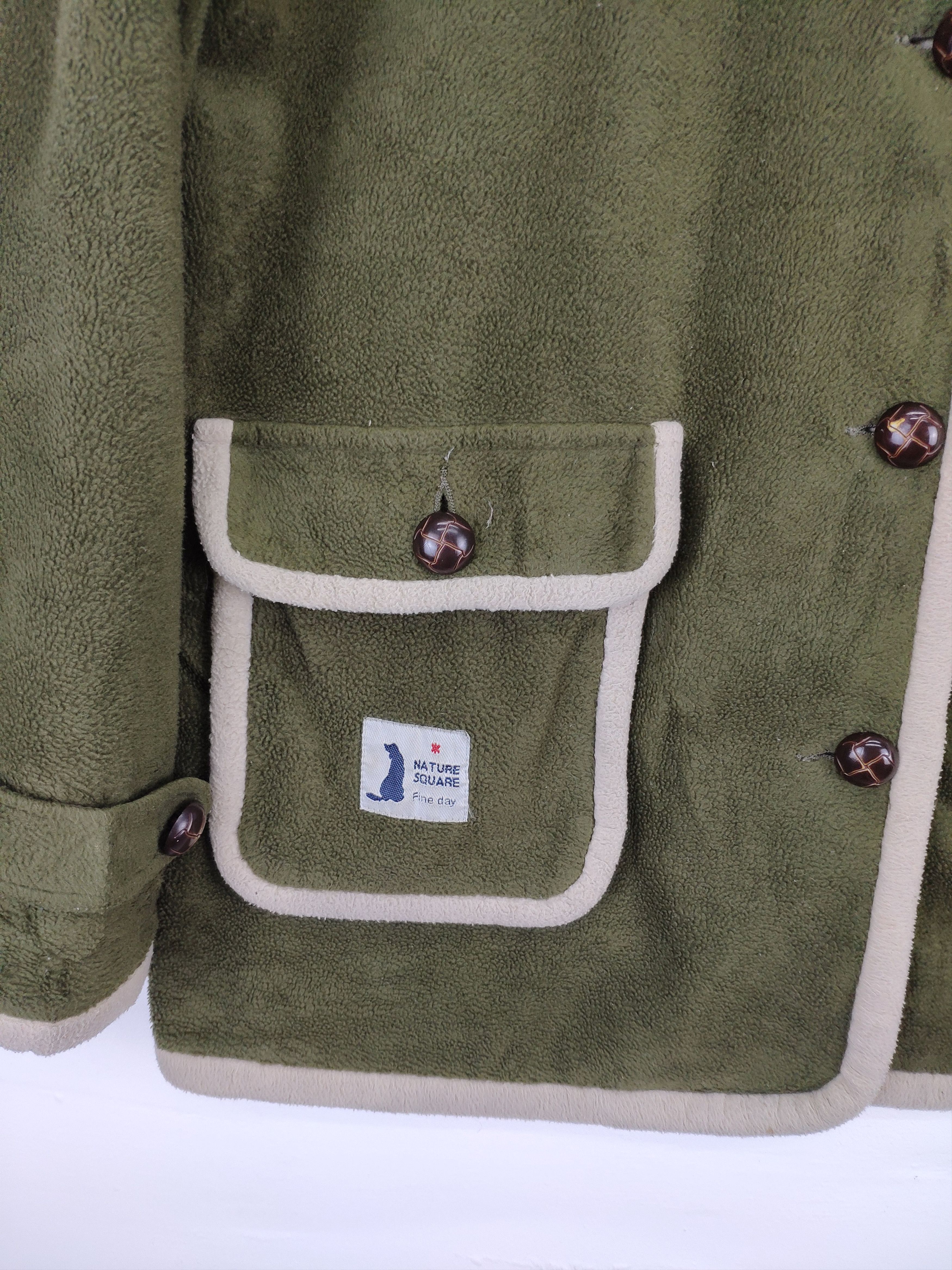 Japanese Brand × Vintage Vintage Fleece Jacket Button Up by Naturesquare Size US M / EU 48-50 / 2 - 8 Thumbnail