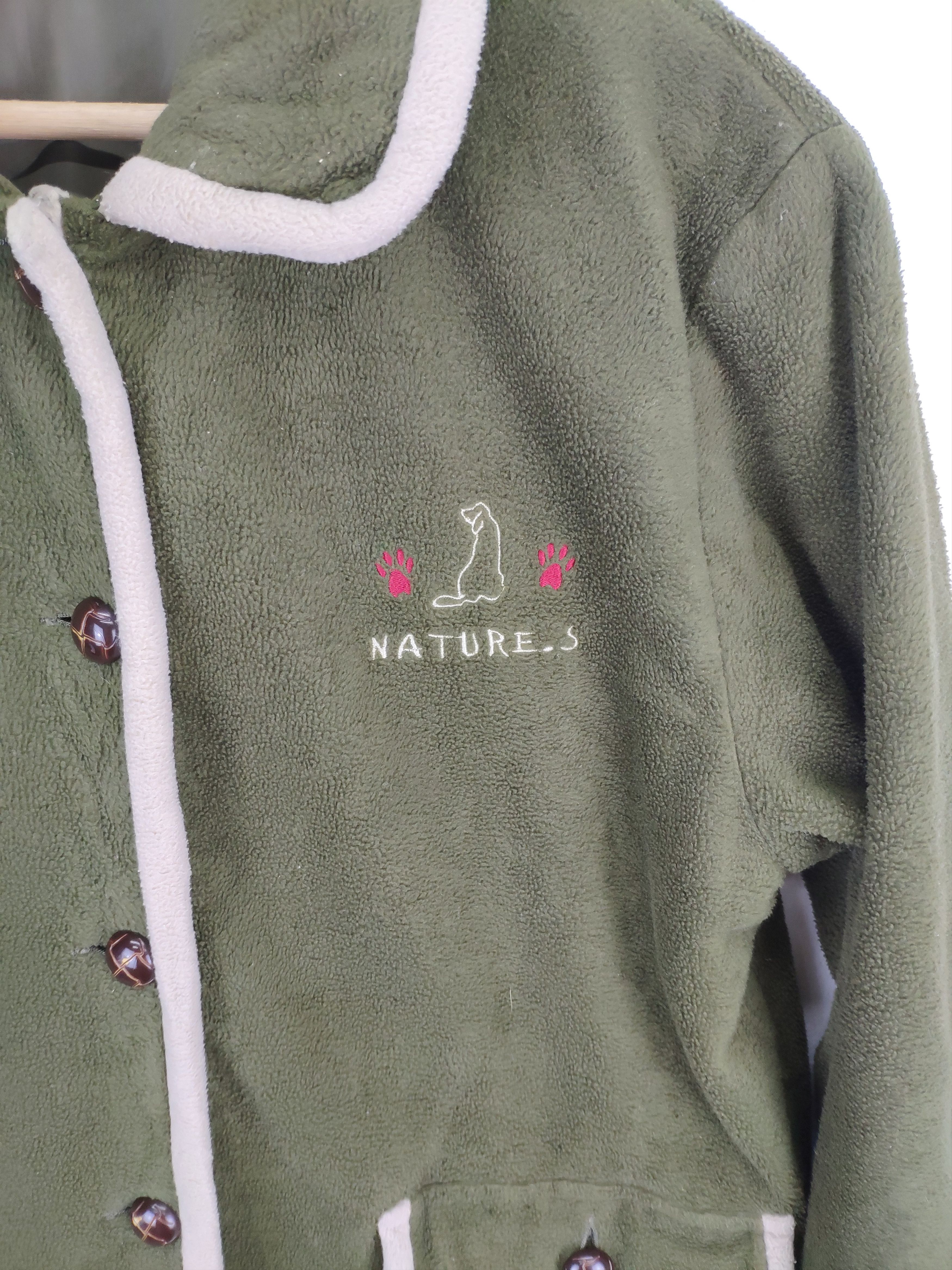 Japanese Brand × Vintage Vintage Fleece Jacket Button Up by Naturesquare Size US M / EU 48-50 / 2 - 10 Thumbnail