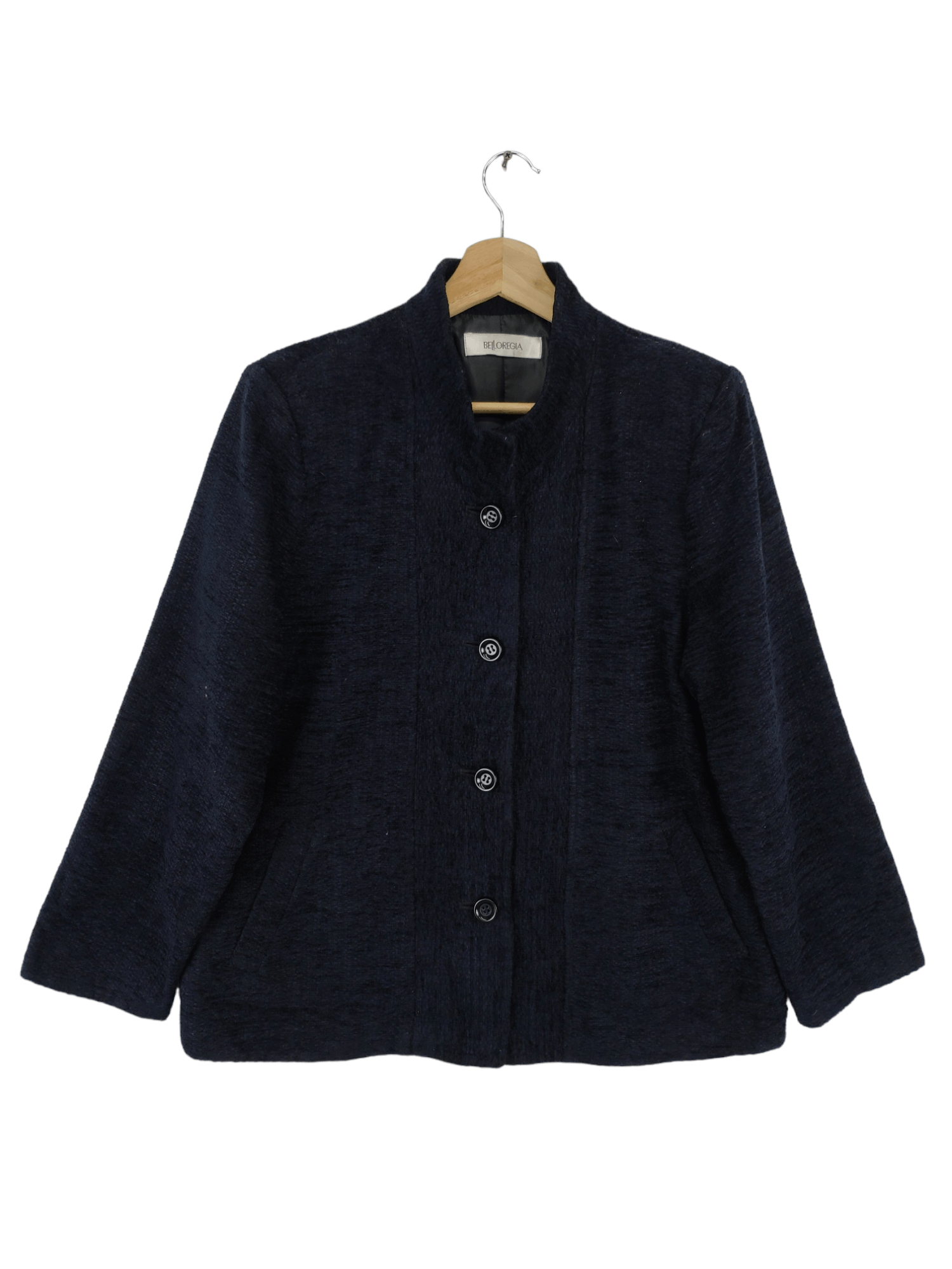 Japanese Brand × Vintage Vintage Black Coat Jacket Belloregia Size M / US 6-8 / IT 42-44 - 1 Thumbnail