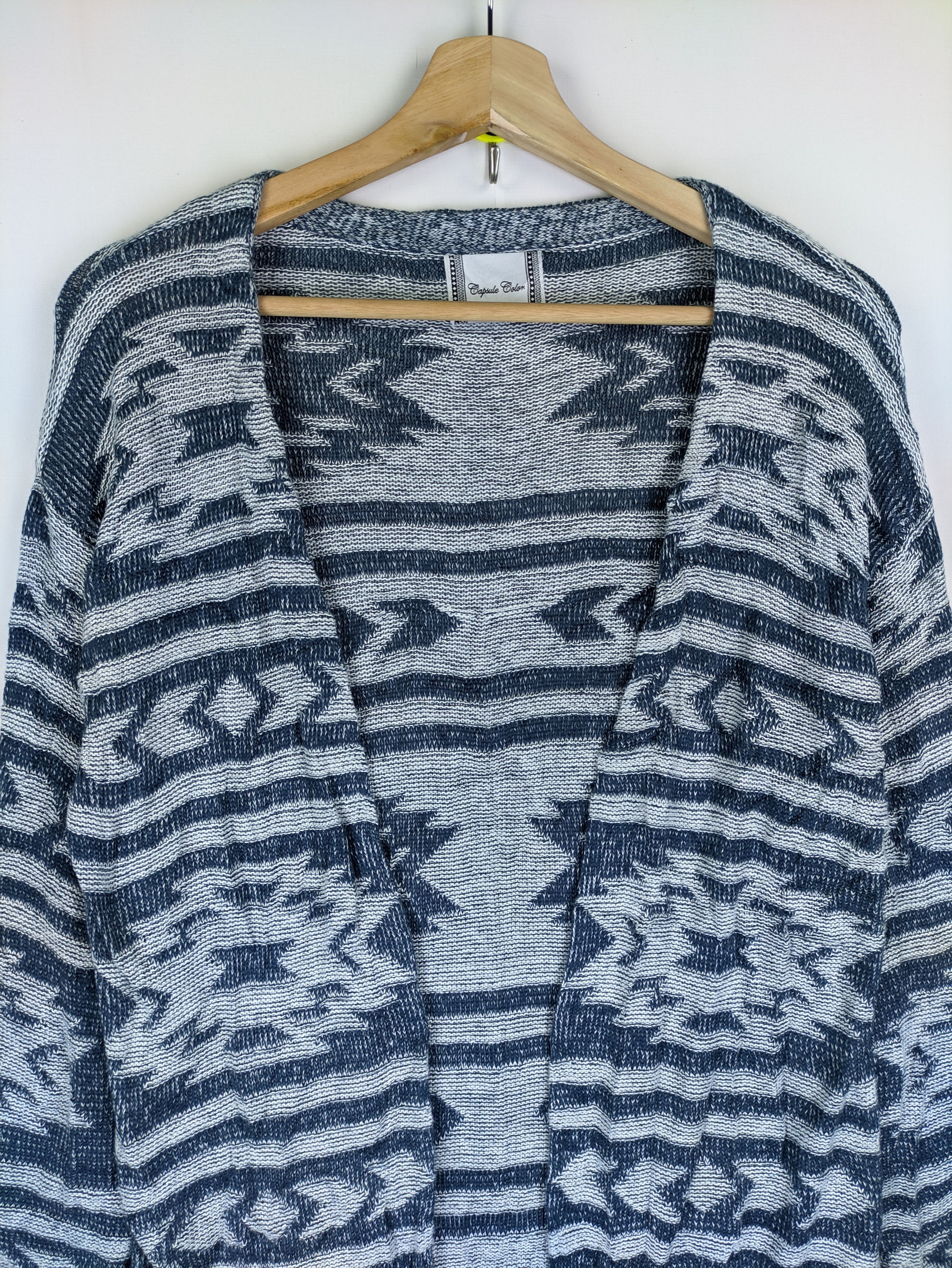 Japanese Brand Steals🔥Knit Cardigan Navajo Style by Capsule Color Size M / US 6-8 / IT 42-44 - 8 Thumbnail