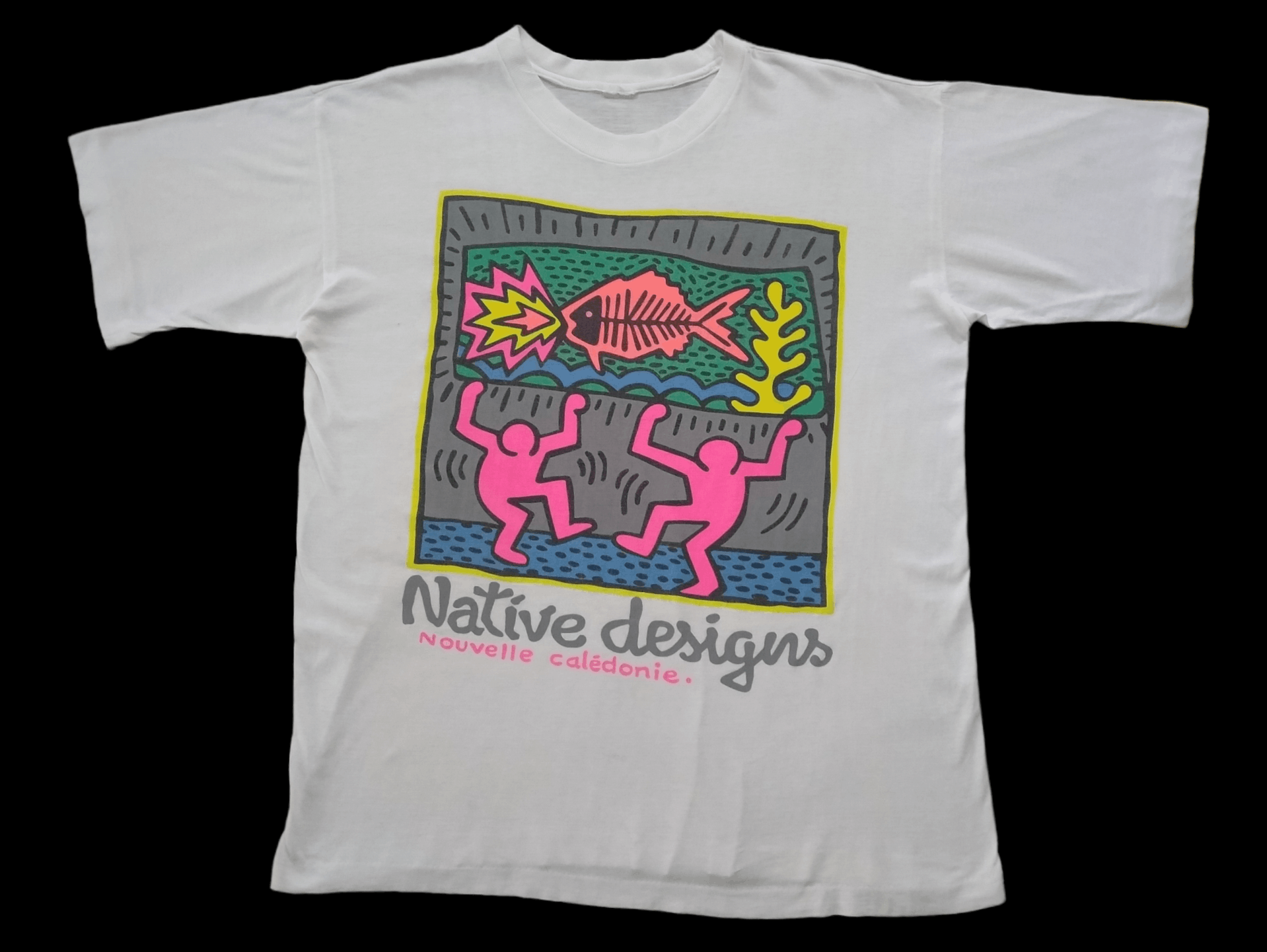 Keith Haring VINTAGE 90S KEITH HARING NATIVE DESIGNS NOUVELLE CALEDONIE Size US XL / EU 56 / 4 - 1 Thumbnail