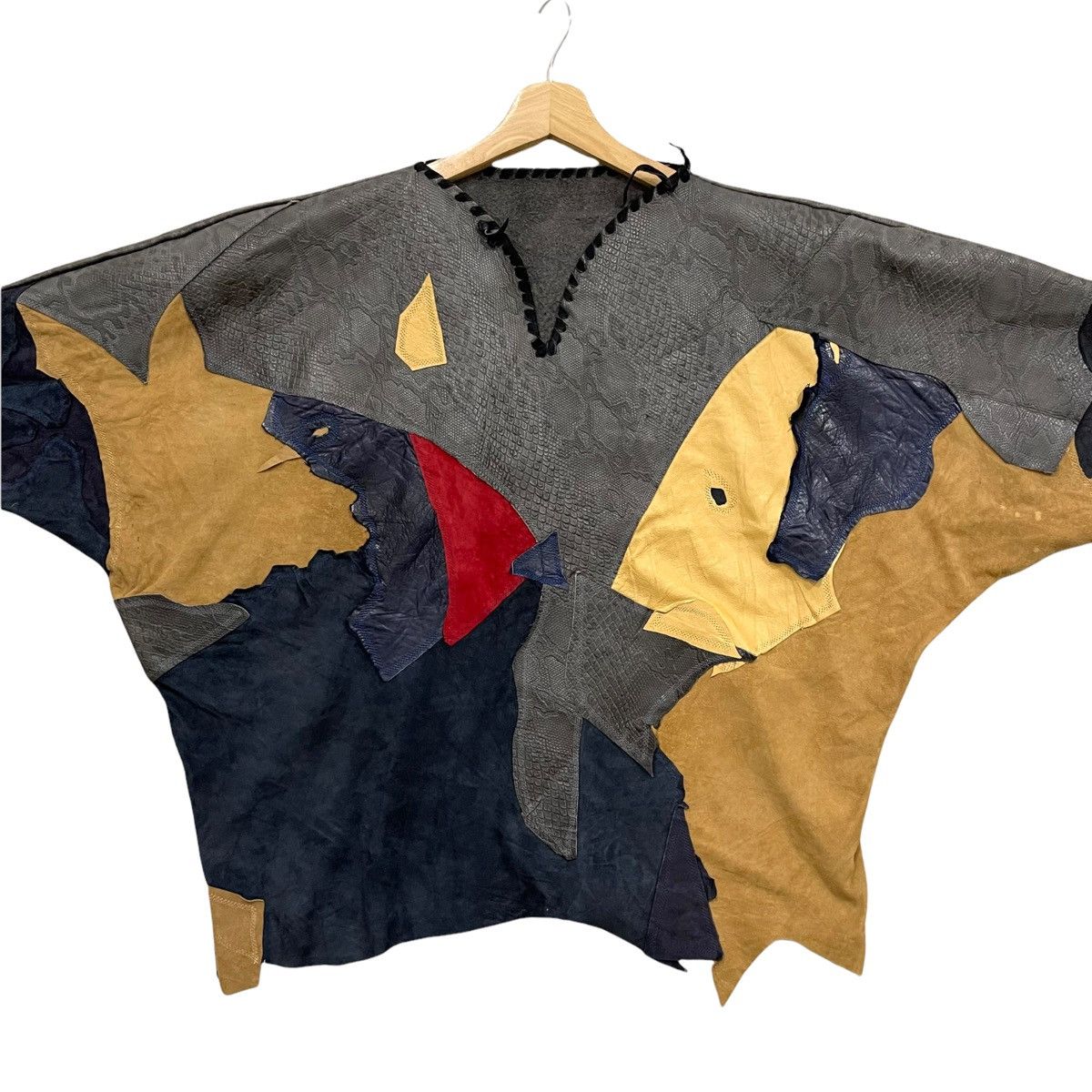 Cowboy Equipment RARE Vintage Patchwork Multicolour Snakeskin Leather Jacket Size L / US 10 / IT 46 - 1 Thumbnail