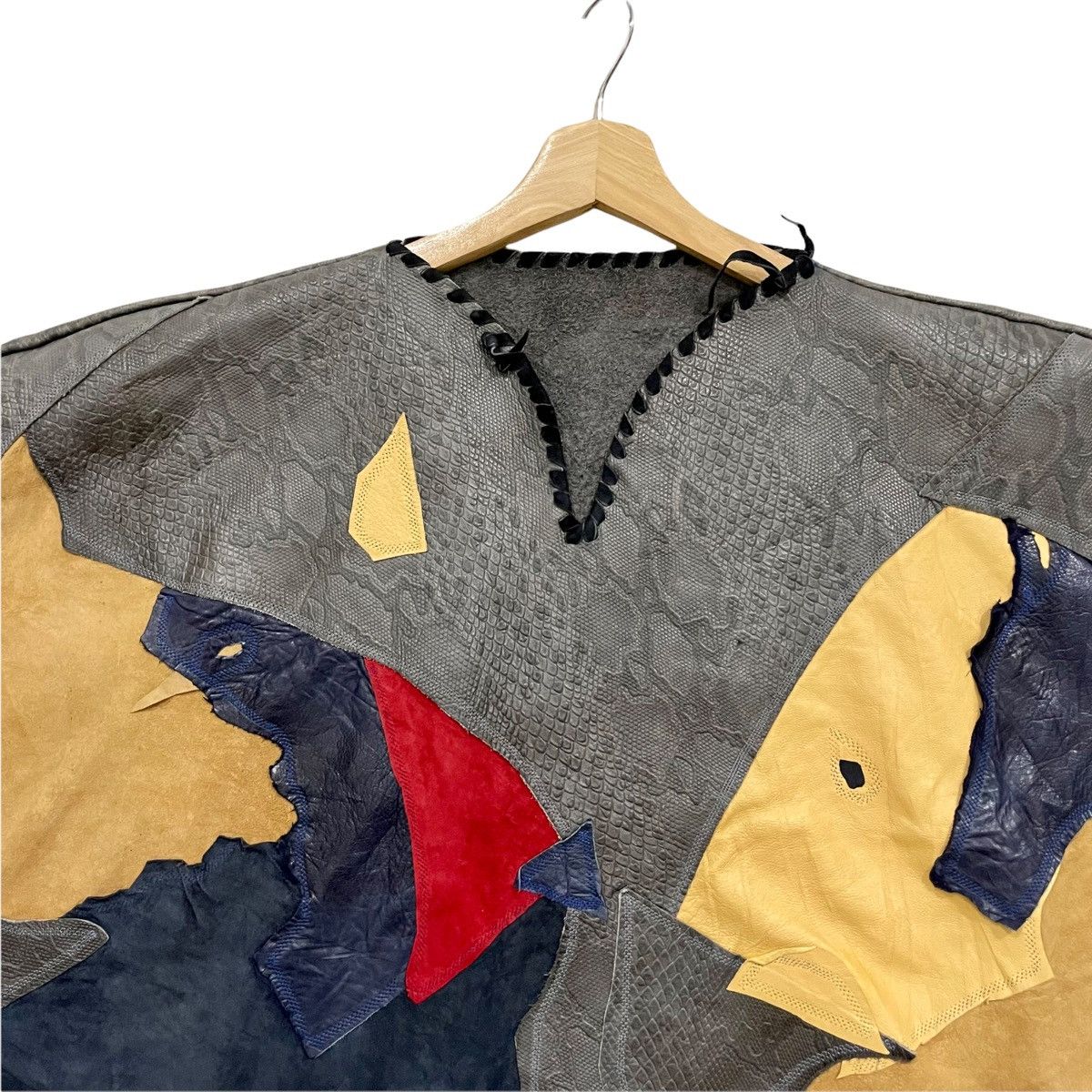 Cowboy Equipment RARE Vintage Patchwork Multicolour Snakeskin Leather Jacket Size L / US 10 / IT 46 - 4 Thumbnail