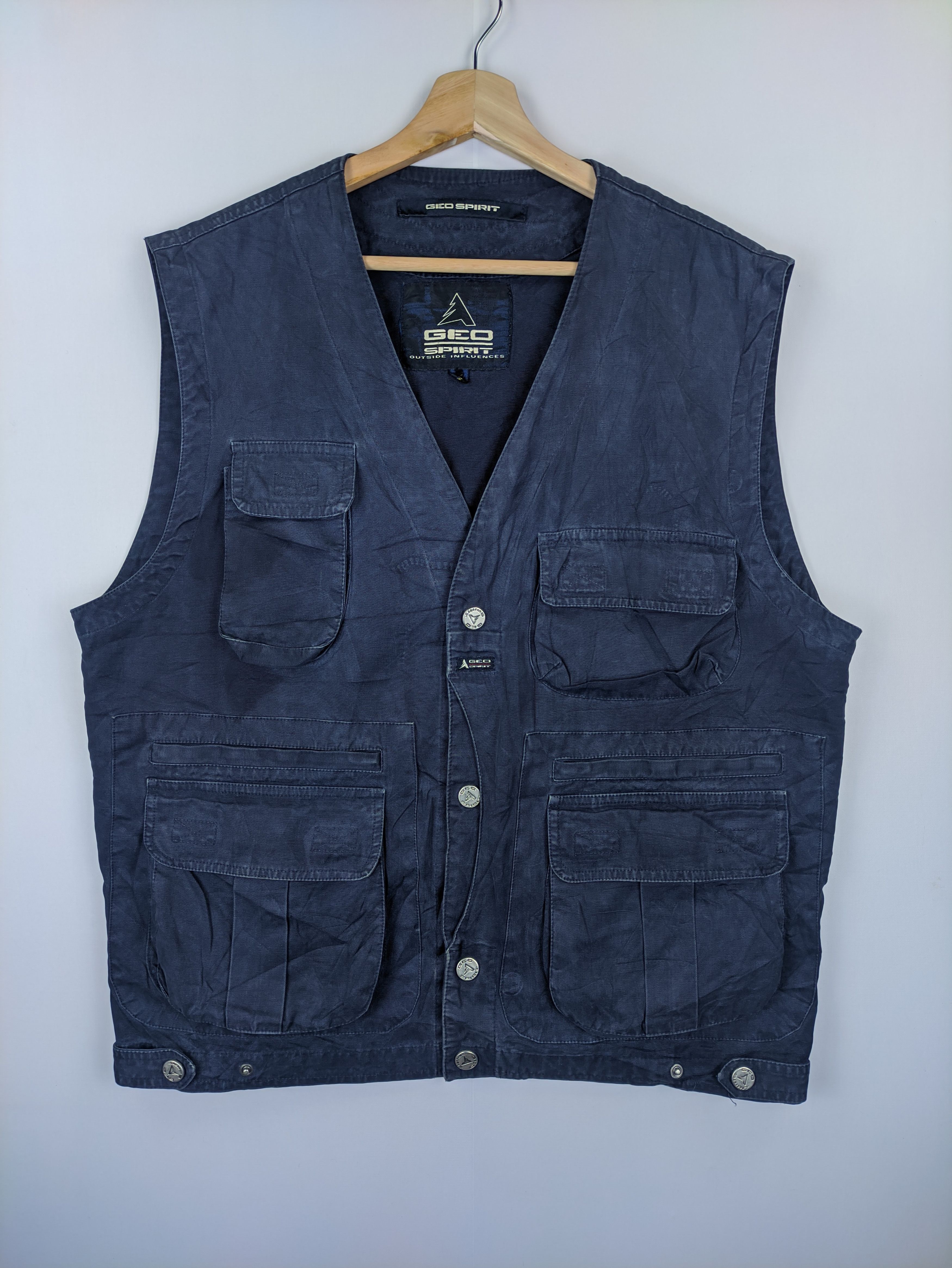 Japanese Brand Steals🔥Vintage Vest Tactical by Geo Spirit Size US M / EU 48-50 / 2 - 1 Thumbnail