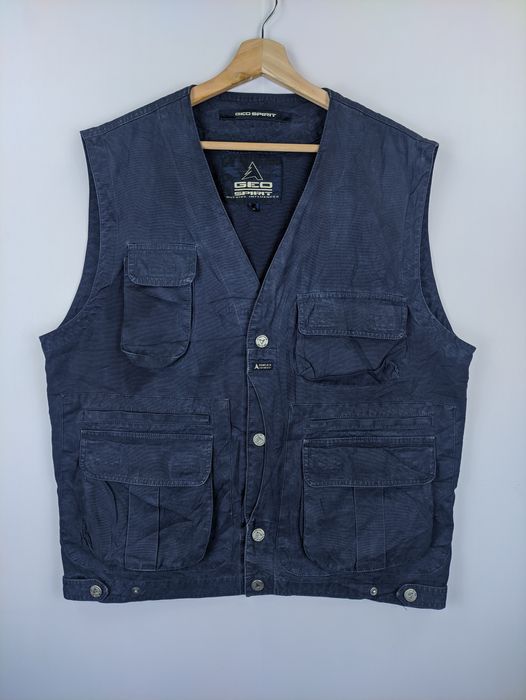 Woolrich Distressed Fly Fishing Vest in Rare Colorway [vintage, large]