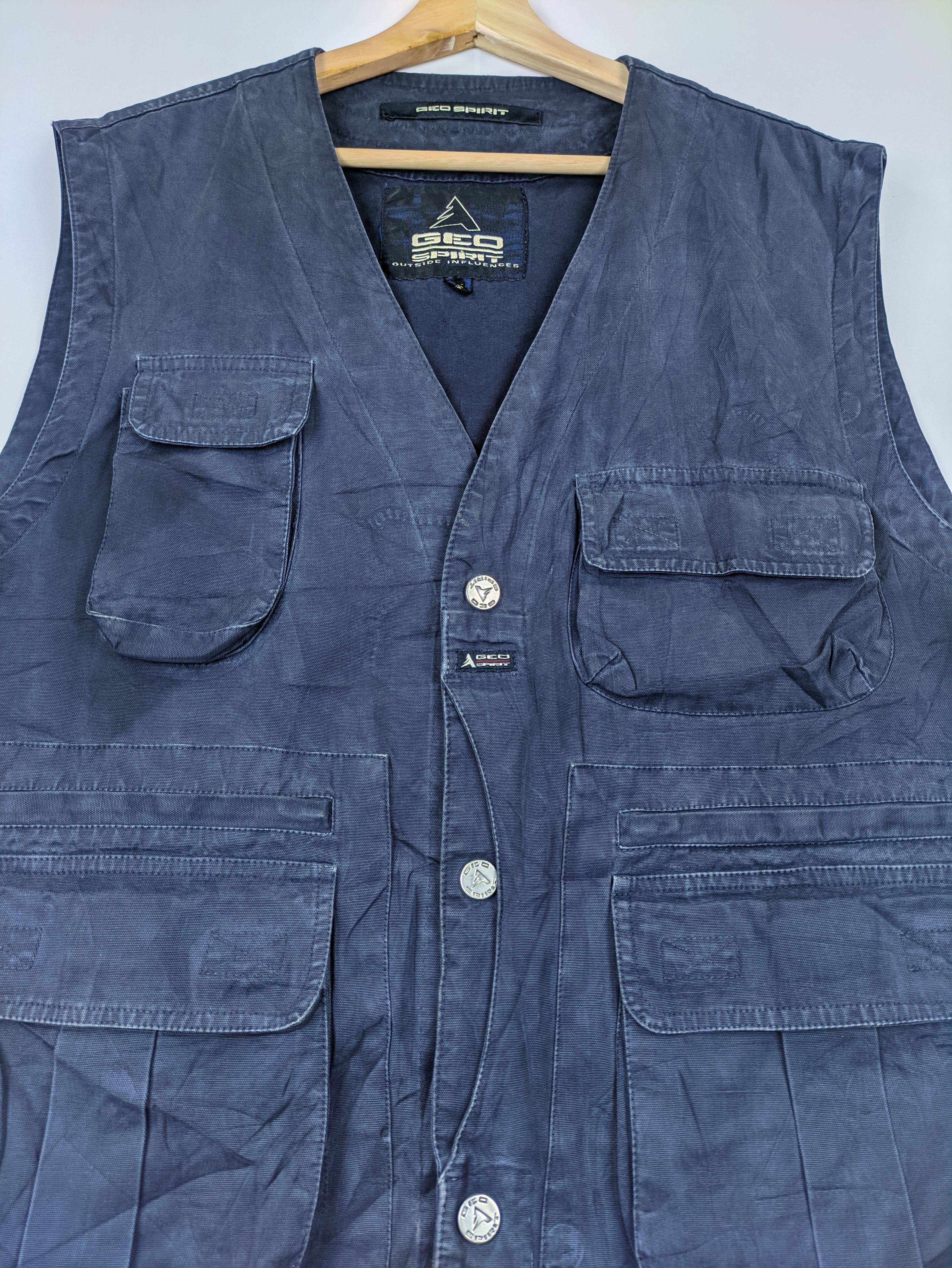 Japanese Brand Steals🔥Vintage Vest Tactical by Geo Spirit Size US M / EU 48-50 / 2 - 6 Thumbnail