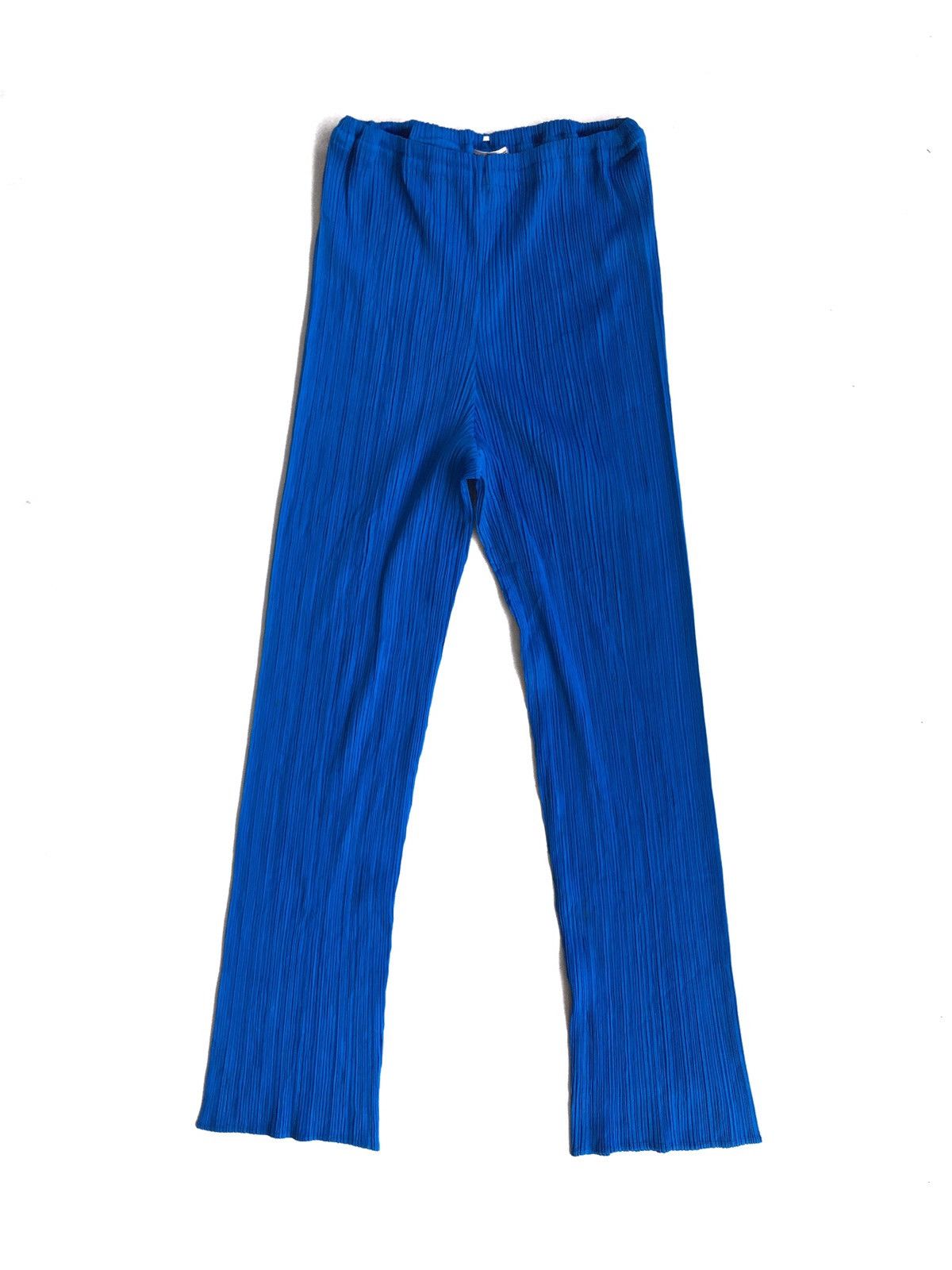 image of Issey Miyake Pleats Pants in Blue, Women's (Size 24)