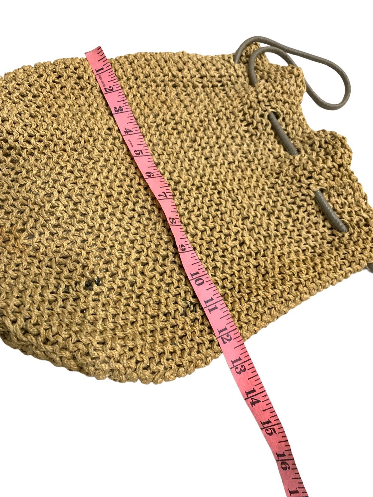 Issey Miyake 1970s EARLY ERA ISSEY MIYAKE NATURAL WOVEN DRAWSTRING BAG Size ONE SIZE - 3 Thumbnail