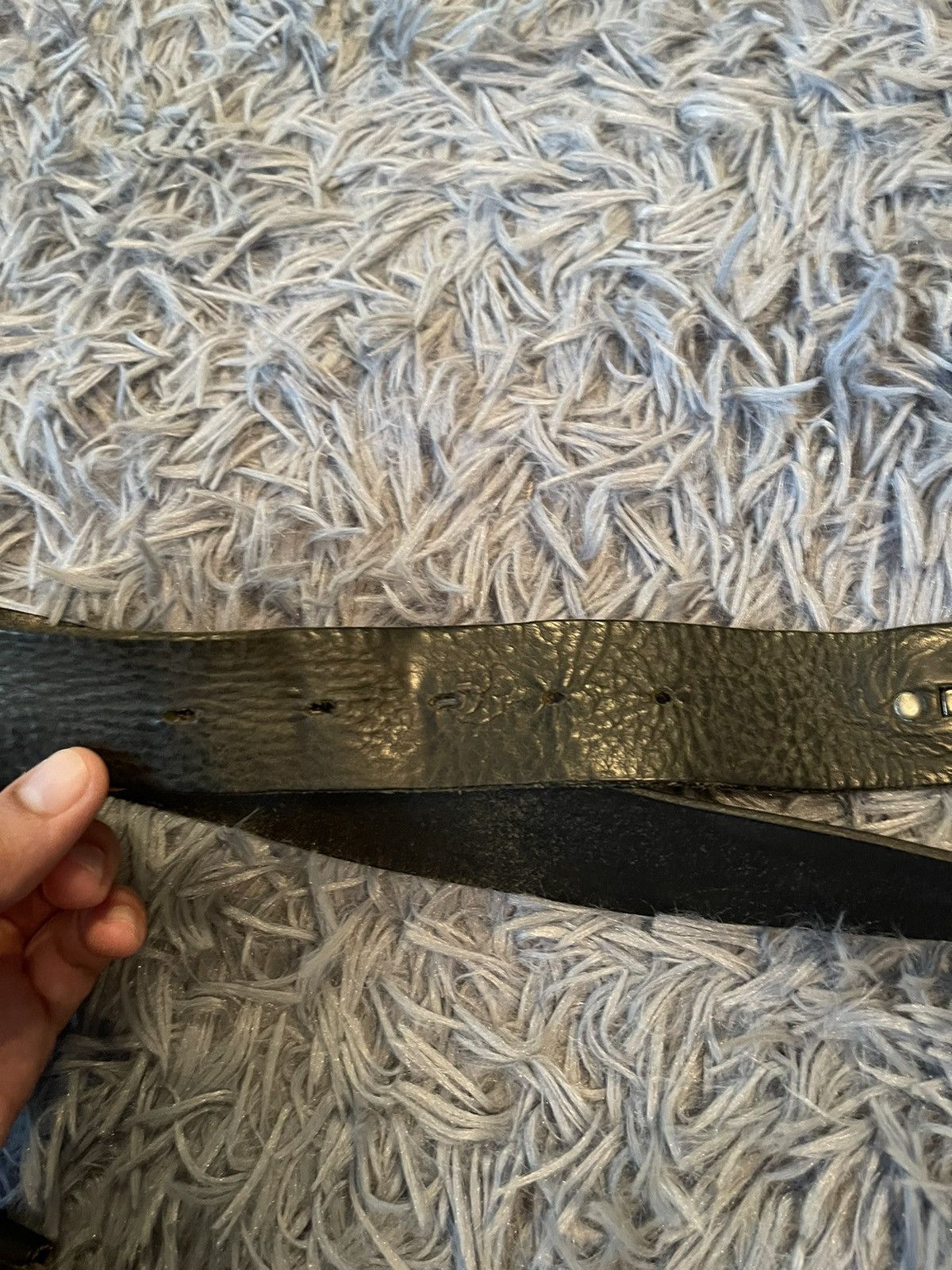 Cowboy Equipment × Diesel × Vintage Diesel 00s vintage leather sign logo belt Size 34 - 6 Thumbnail