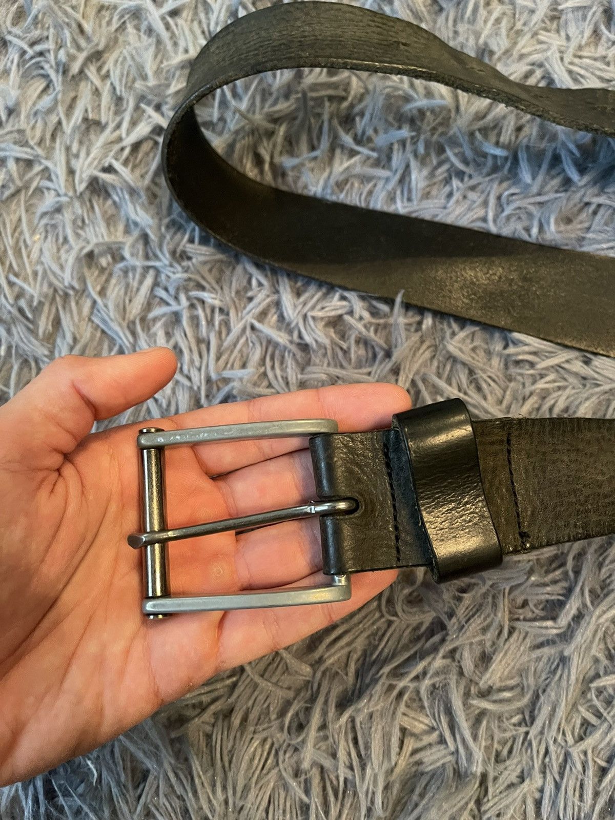 Cowboy Equipment × Diesel × Vintage Diesel 00s vintage leather sign logo belt Size 34 - 3 Thumbnail