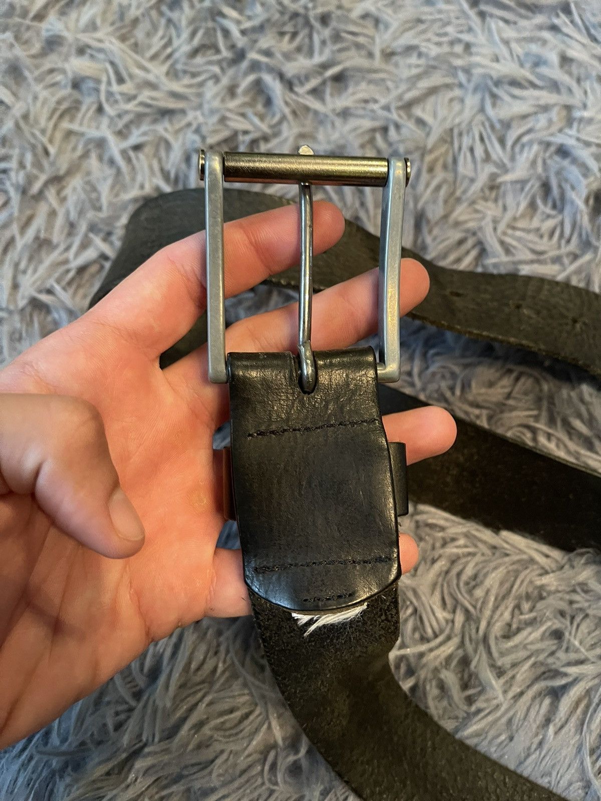 Cowboy Equipment × Diesel × Vintage Diesel 00s vintage leather sign logo belt Size 34 - 5 Thumbnail