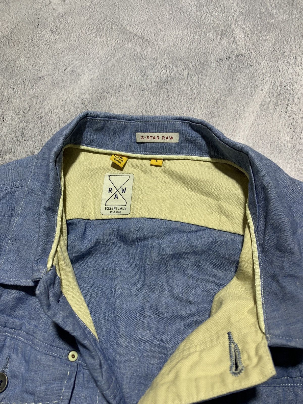 G-Star Vintage Y2K G-star Raw denim shirt streetwear size L Size US L / EU 52-54 / 3 - 2 Thumbnail