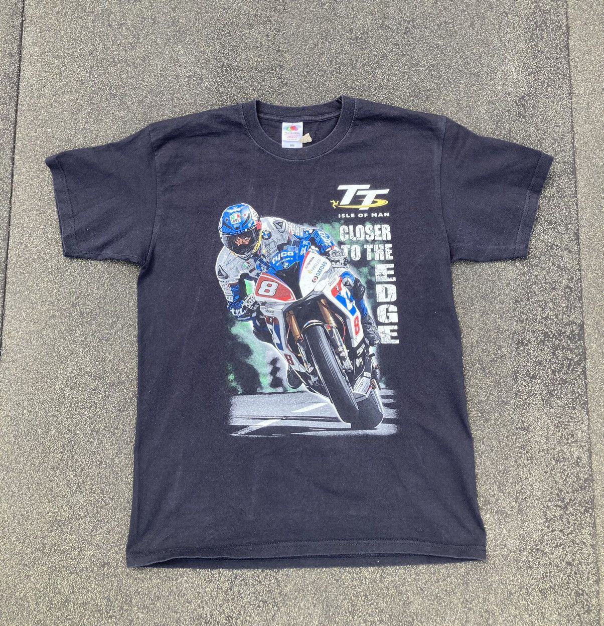 BMW × Vintage 00’s Vintage BMW Dainese Moto Racing T Shirt Isle Of Man Size US L / EU 52-54 / 3 - 2 Thumbnail
