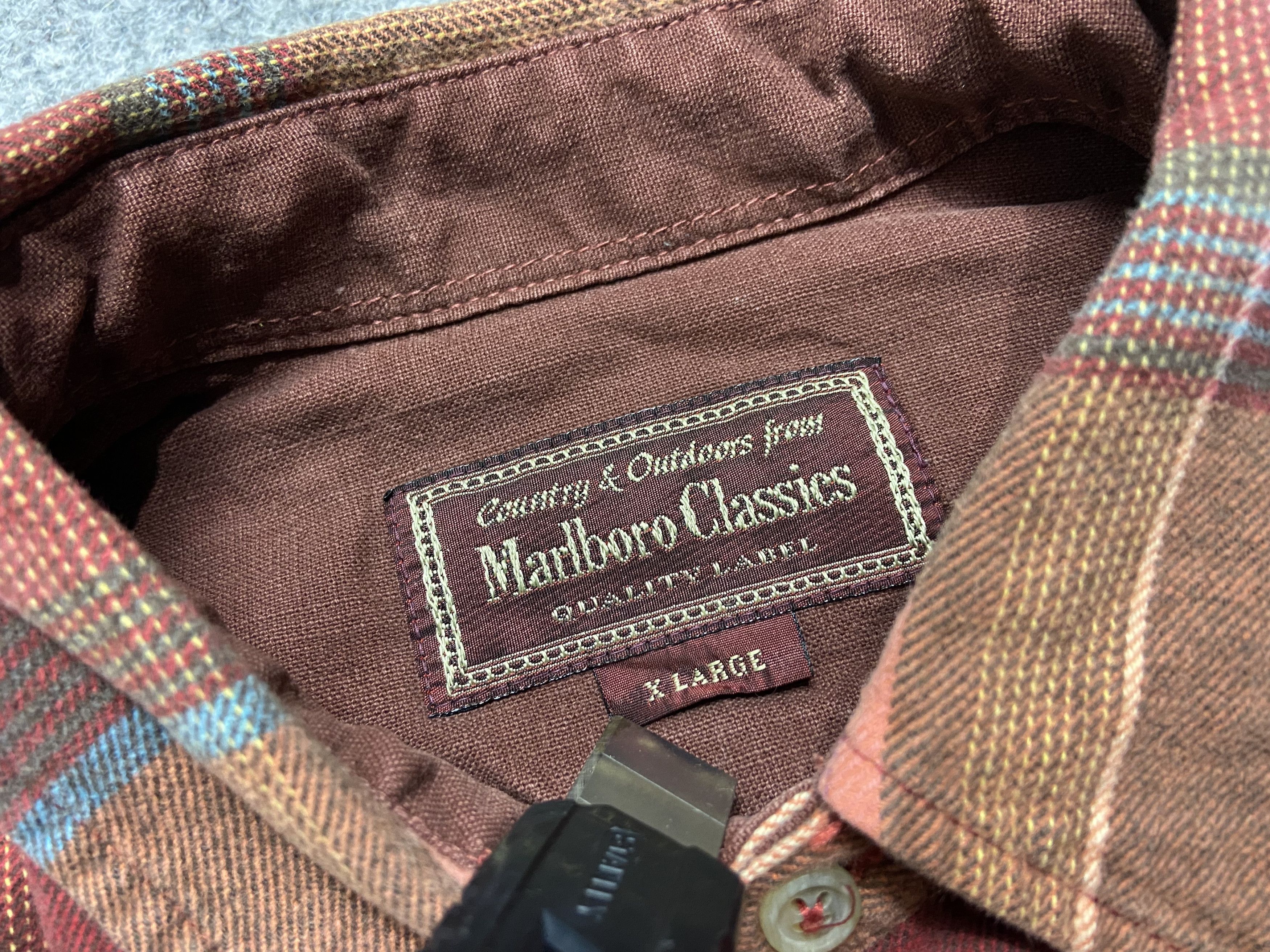 Marlboro × Vintage Vintage Marlboro Classics Flannel shirts Size US XL / EU 56 / 4 - 6 Thumbnail