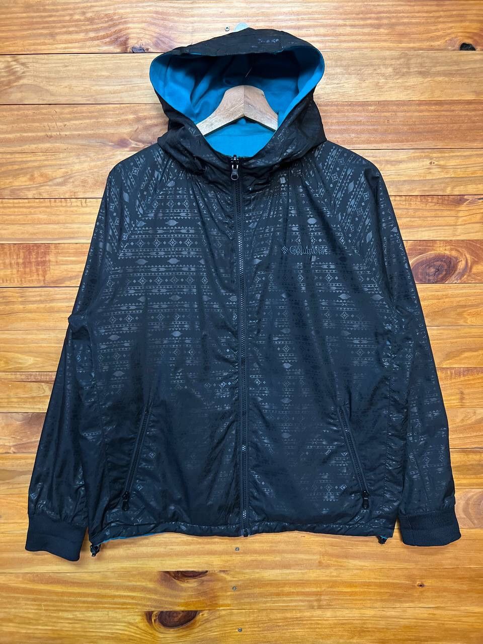 image of Columbia Fullprint Reversible Hoodie in Black, Men's (Size Small)