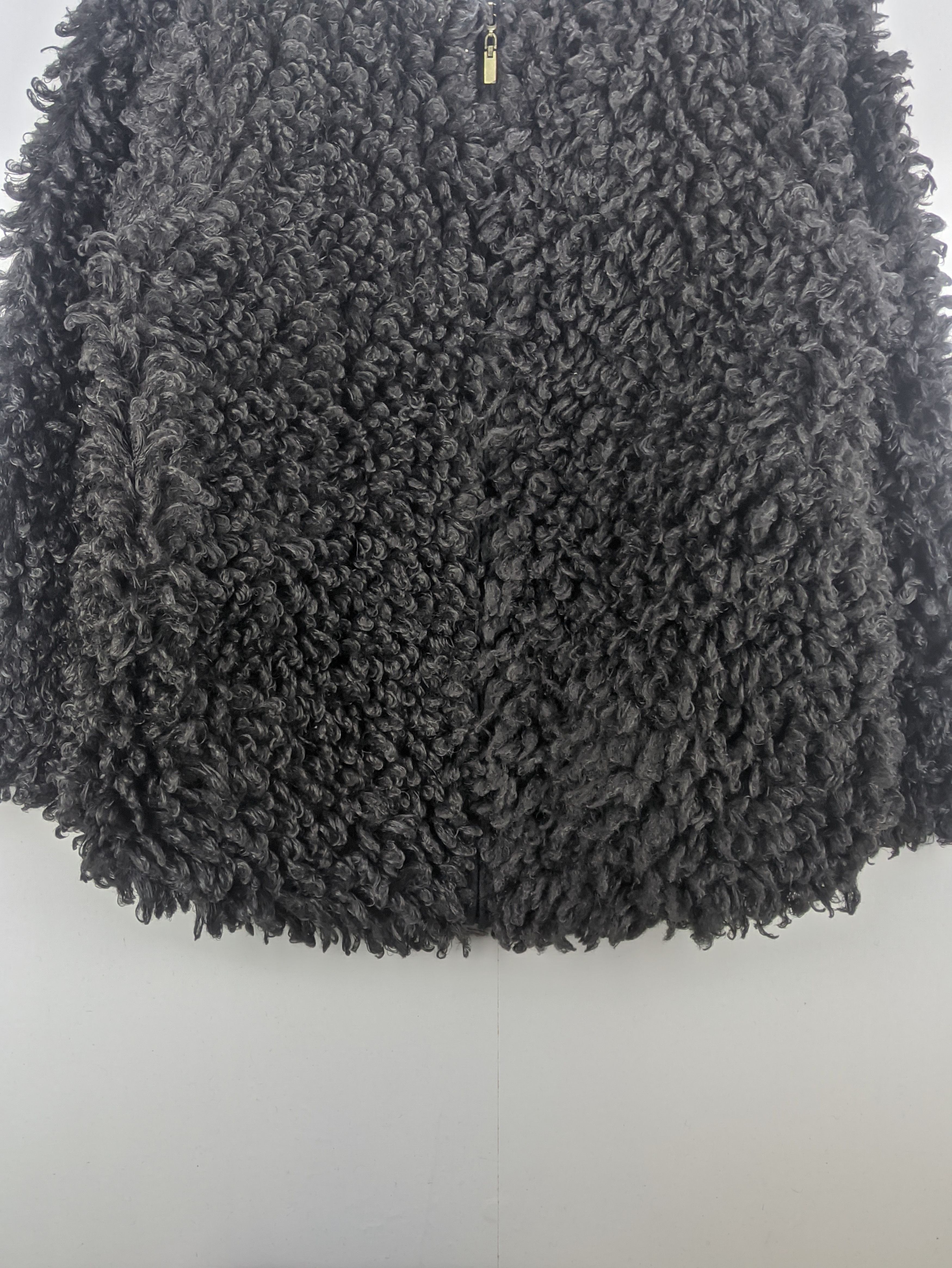 Steals🔥Faux Fur Black Jacket Zip Up by Ohotoro