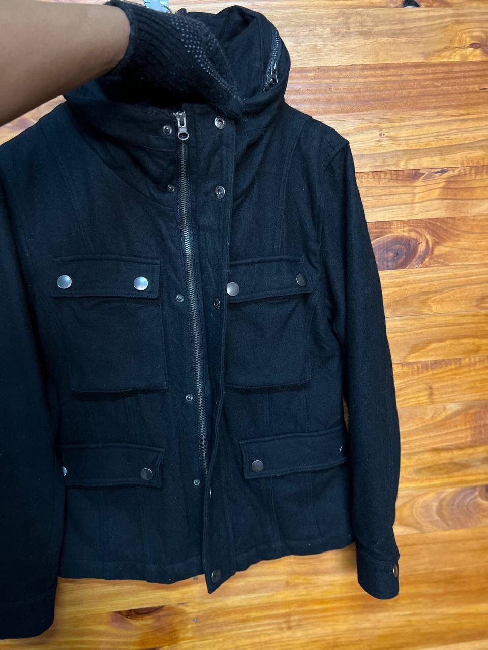 Japanese Brand ORIGINAL CONCEPT GARMENT STAND COLLAR WOOL JACKET Size US L / EU 52-54 / 3 - 8 Thumbnail
