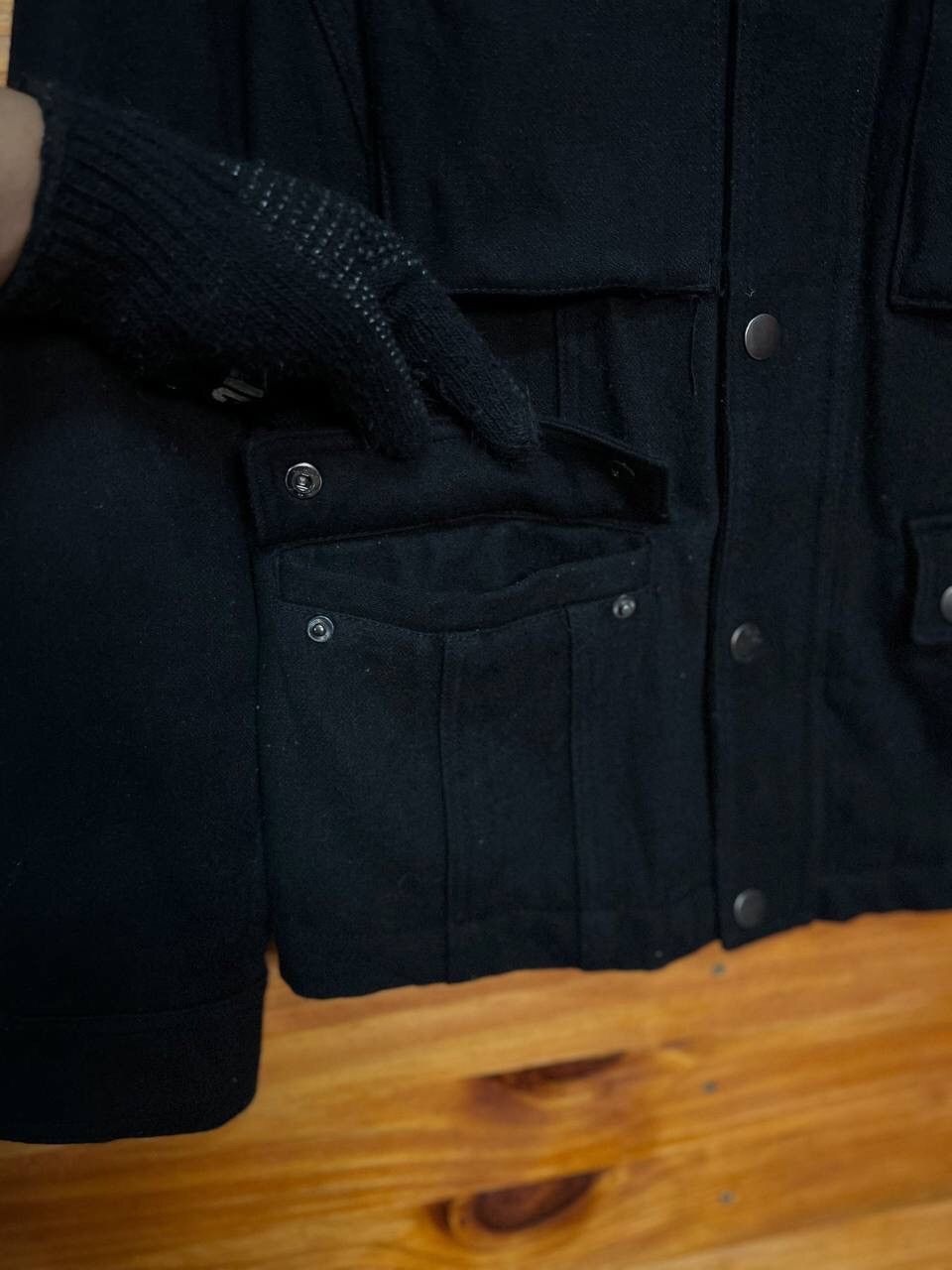 Japanese Brand ORIGINAL CONCEPT GARMENT STAND COLLAR WOOL JACKET Size US L / EU 52-54 / 3 - 4 Thumbnail