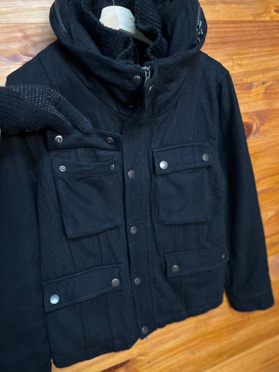 Japanese Brand ORIGINAL CONCEPT GARMENT STAND COLLAR WOOL JACKET Size US L / EU 52-54 / 3 - 5 Thumbnail