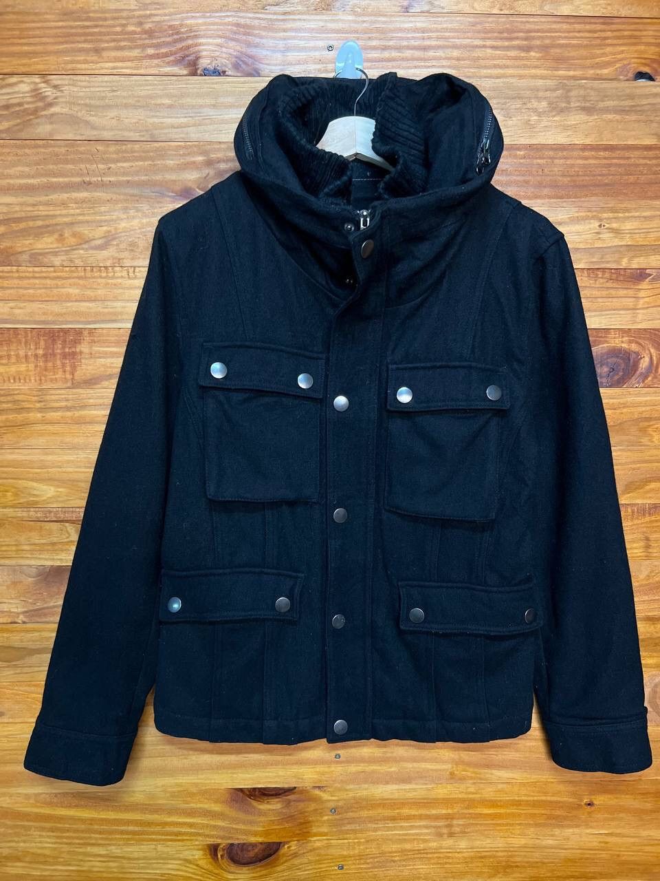 Japanese Brand ORIGINAL CONCEPT GARMENT STAND COLLAR WOOL JACKET Size US L / EU 52-54 / 3 - 1 Thumbnail