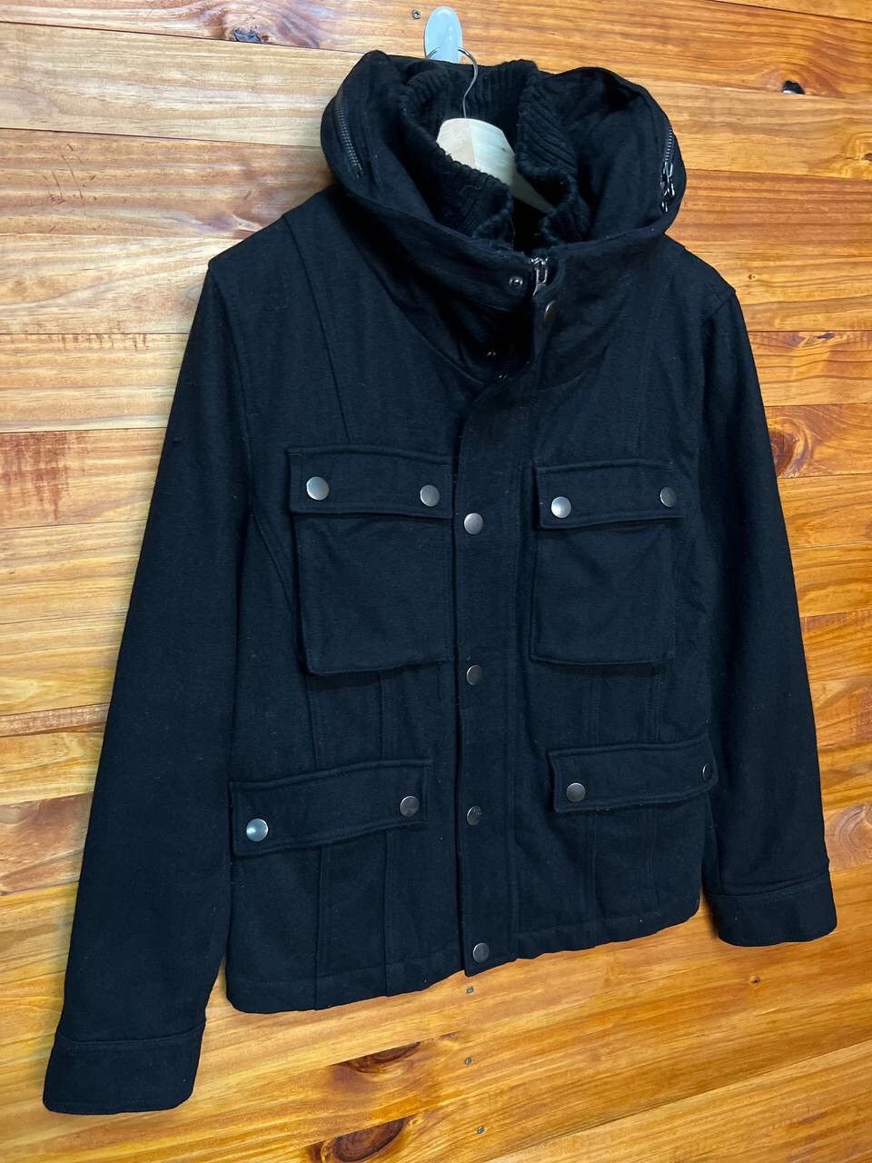 Japanese Brand ORIGINAL CONCEPT GARMENT STAND COLLAR WOOL JACKET Size US L / EU 52-54 / 3 - 2 Thumbnail
