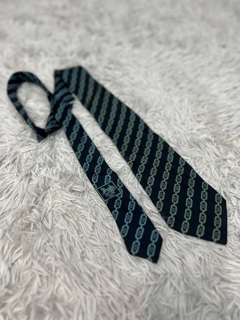 Celine CELINE SILK NECKTIE HAND MADE Size ONE SIZE - 1 Thumbnail