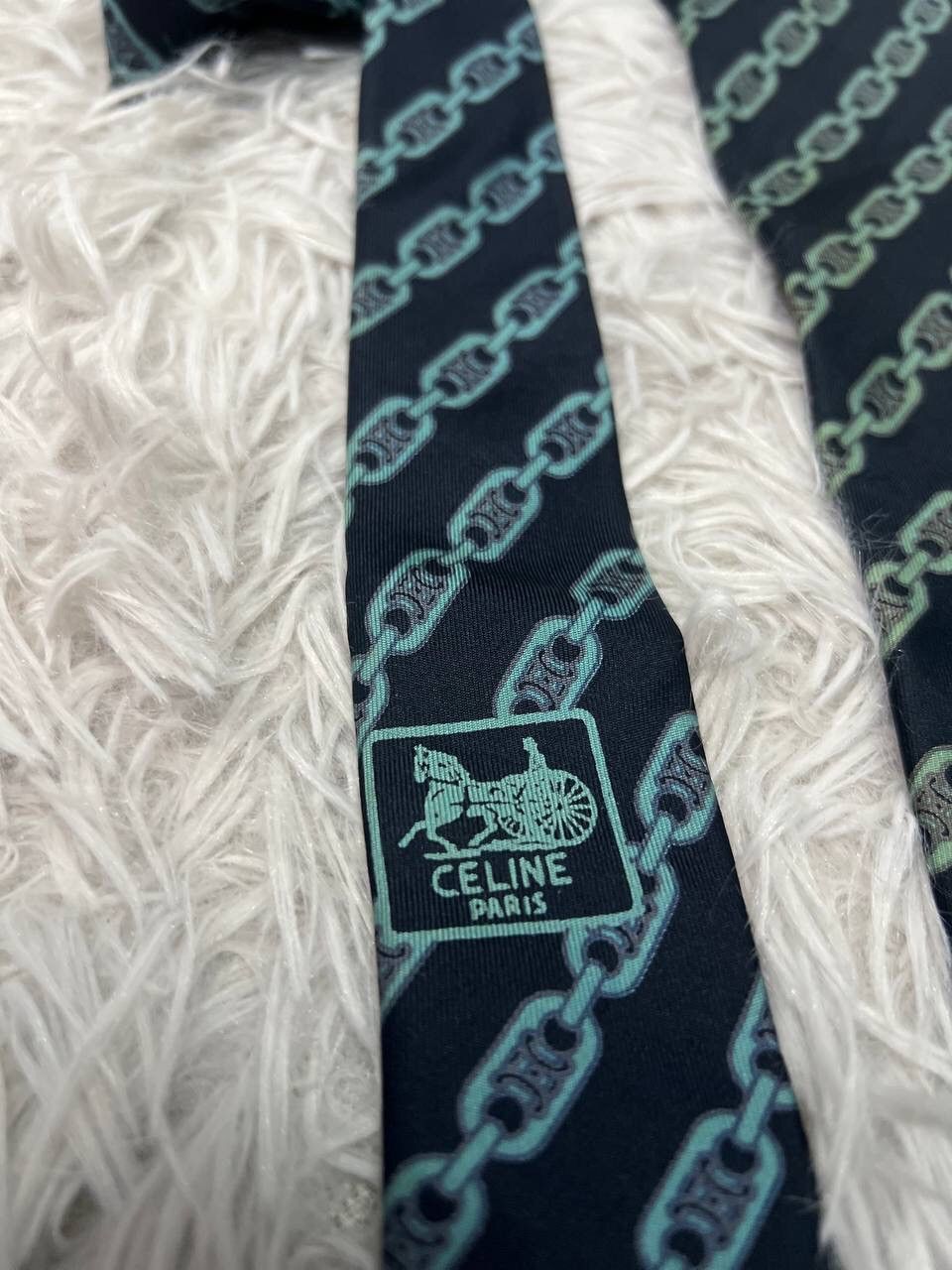 Celine CELINE SILK NECKTIE HAND MADE Size ONE SIZE - 5 Thumbnail