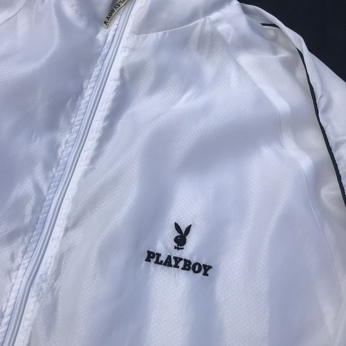 Playboy × Vintage Vintage Playboy Embroidered Big Logo Windbreaker Size US XL / EU 56 / 4 - 7 Thumbnail