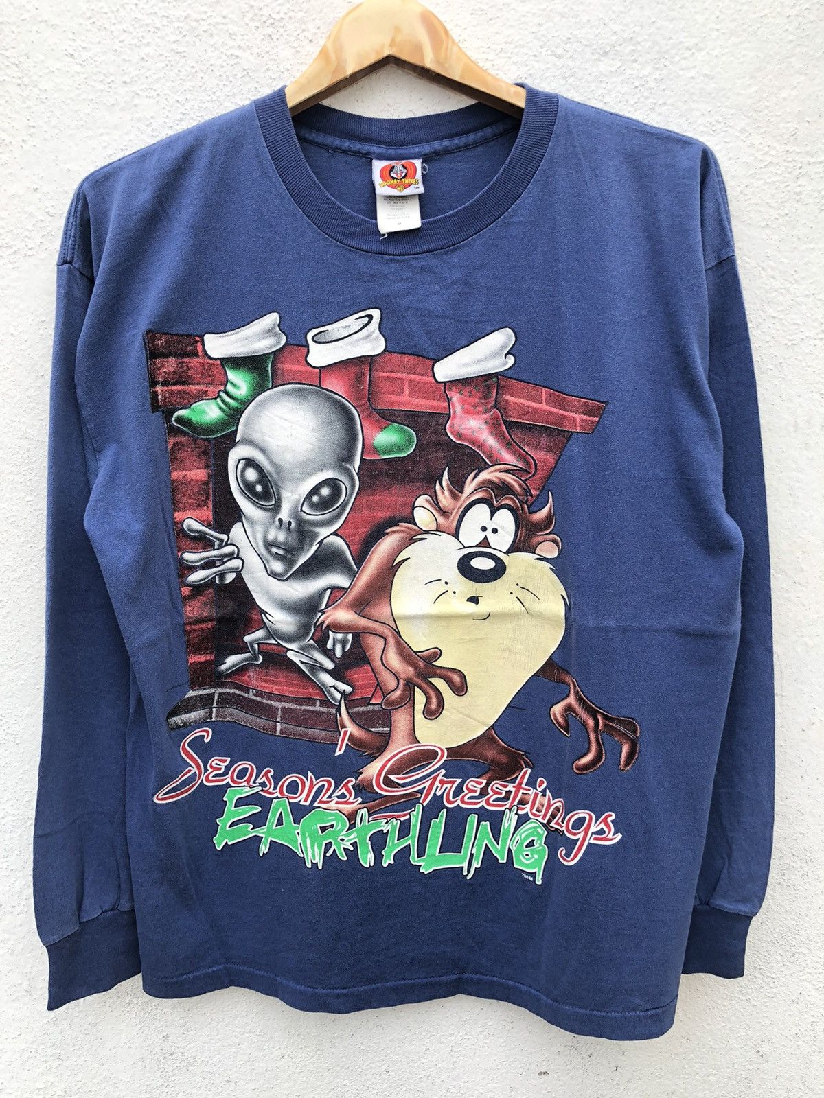 Vintage × Warner Bros Vintage Looney Tunes Cartoon Tasmanian Devil Size US M / EU 48-50 / 2 - 2 Thumbnail