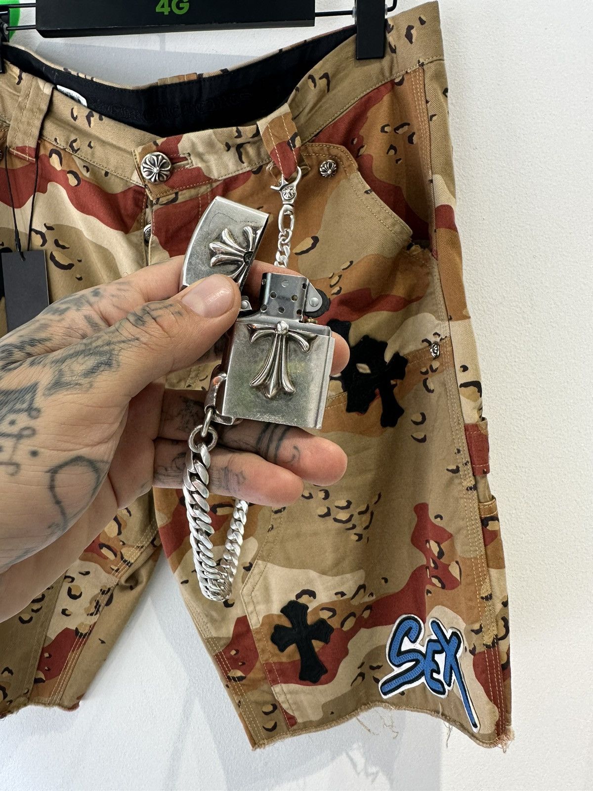 Chrome Hearts Chrome Hearts CRAZY XTRA LONG WALLER CHAIN ZIPPO LIGHTER Size ONE SIZE - 4 Thumbnail