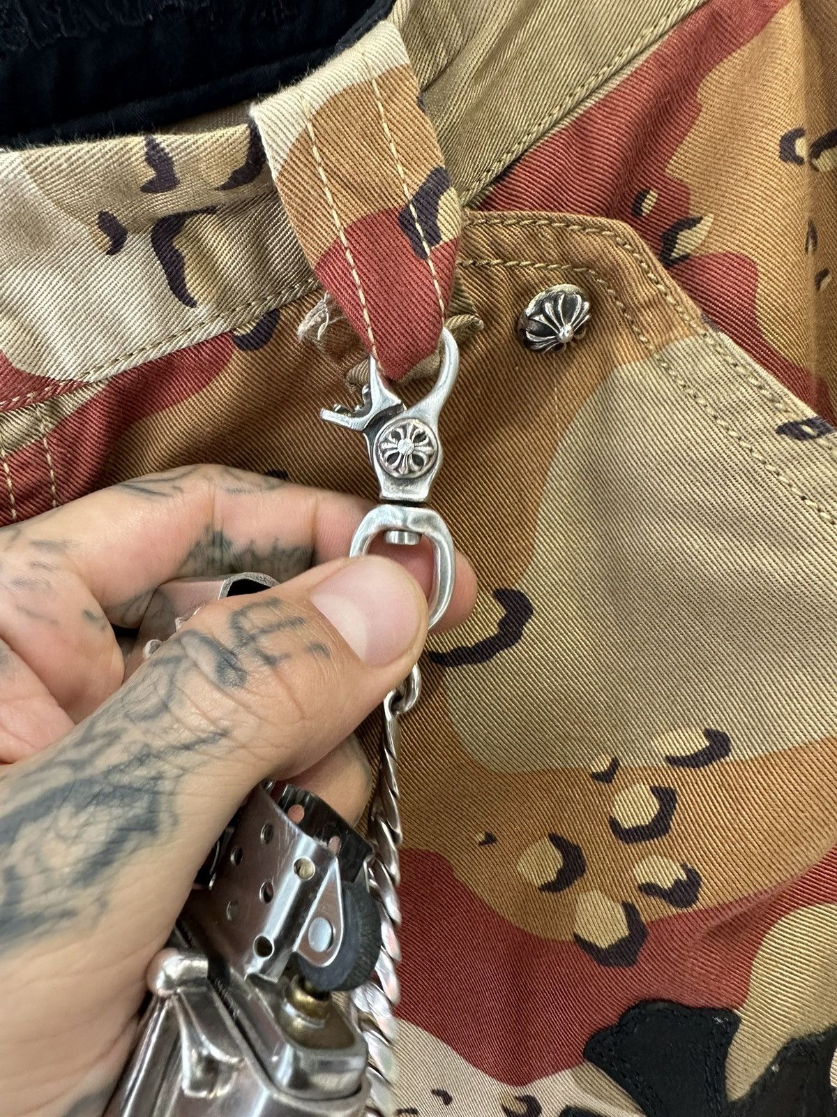 Chrome Hearts Chrome Hearts CRAZY XTRA LONG WALLER CHAIN ZIPPO LIGHTER Size ONE SIZE - 9 Thumbnail