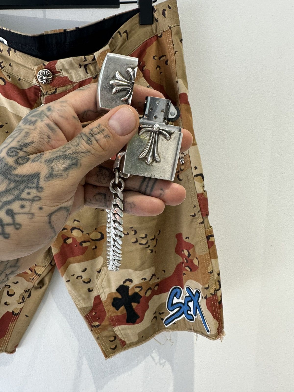 Chrome Hearts Chrome Hearts CRAZY XTRA LONG WALLER CHAIN ZIPPO LIGHTER Size ONE SIZE - 5 Thumbnail