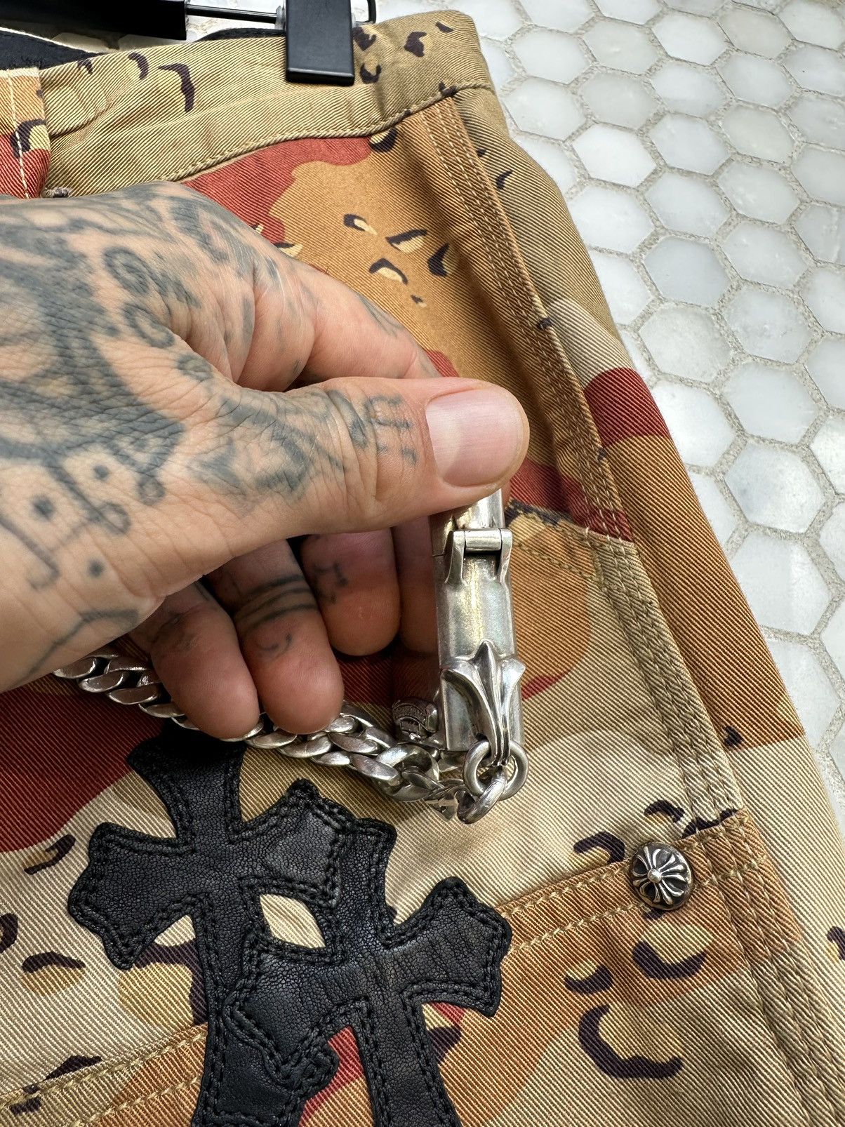 Chrome Hearts Chrome Hearts CRAZY XTRA LONG WALLER CHAIN ZIPPO LIGHTER Size ONE SIZE - 17 Thumbnail