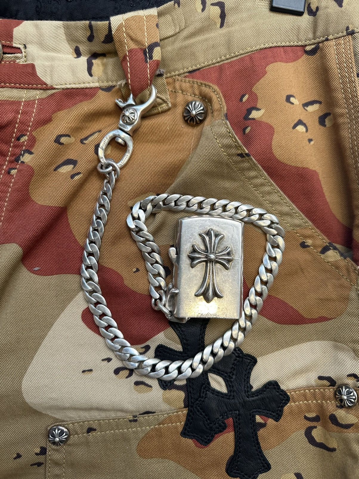 Chrome Hearts Chrome Hearts CRAZY XTRA LONG WALLER CHAIN ZIPPO LIGHTER Size ONE SIZE - 15 Thumbnail