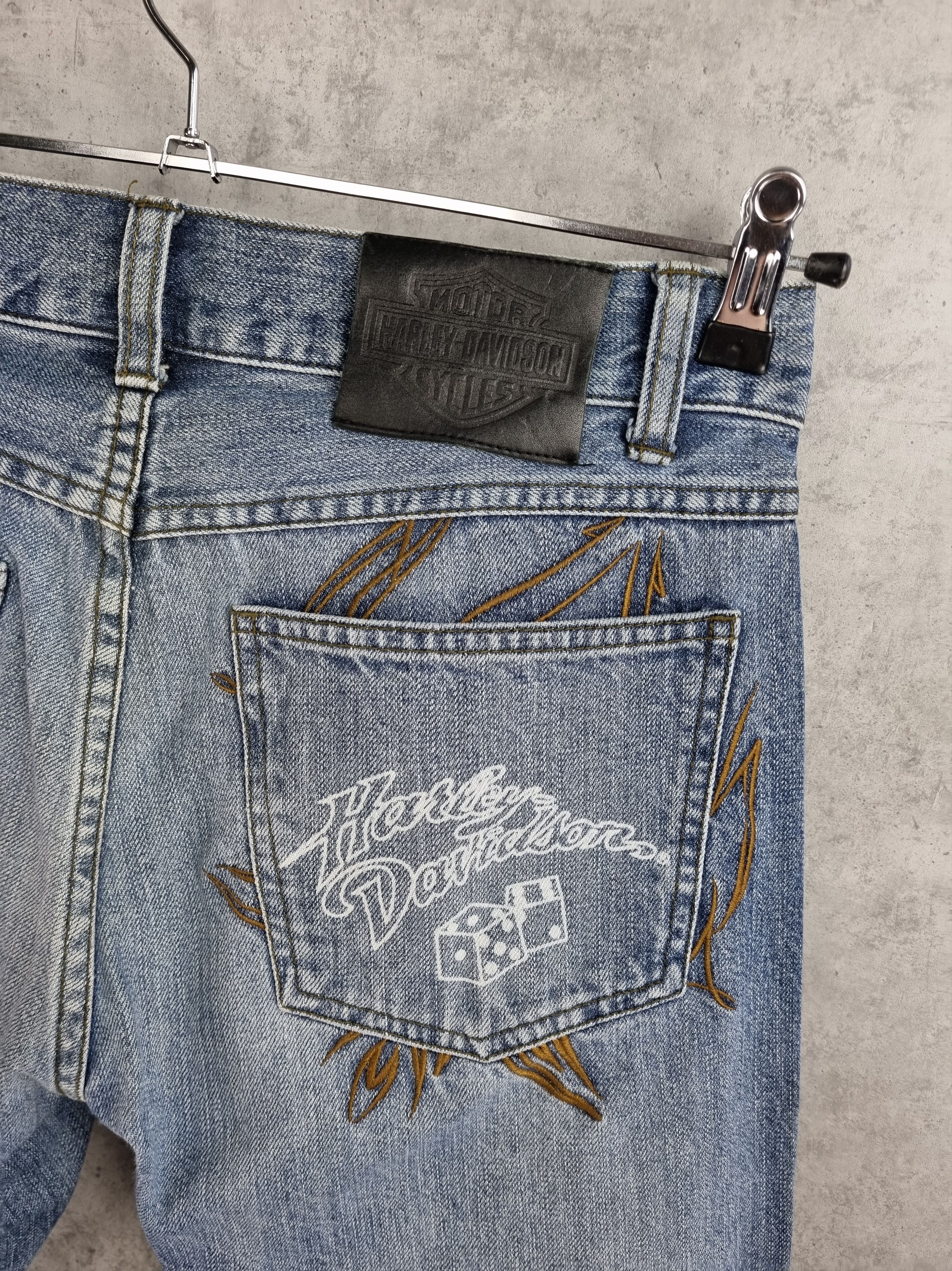 image of Harley Davidson Denim Jeans in Blue Denim, Men's (Size 31)