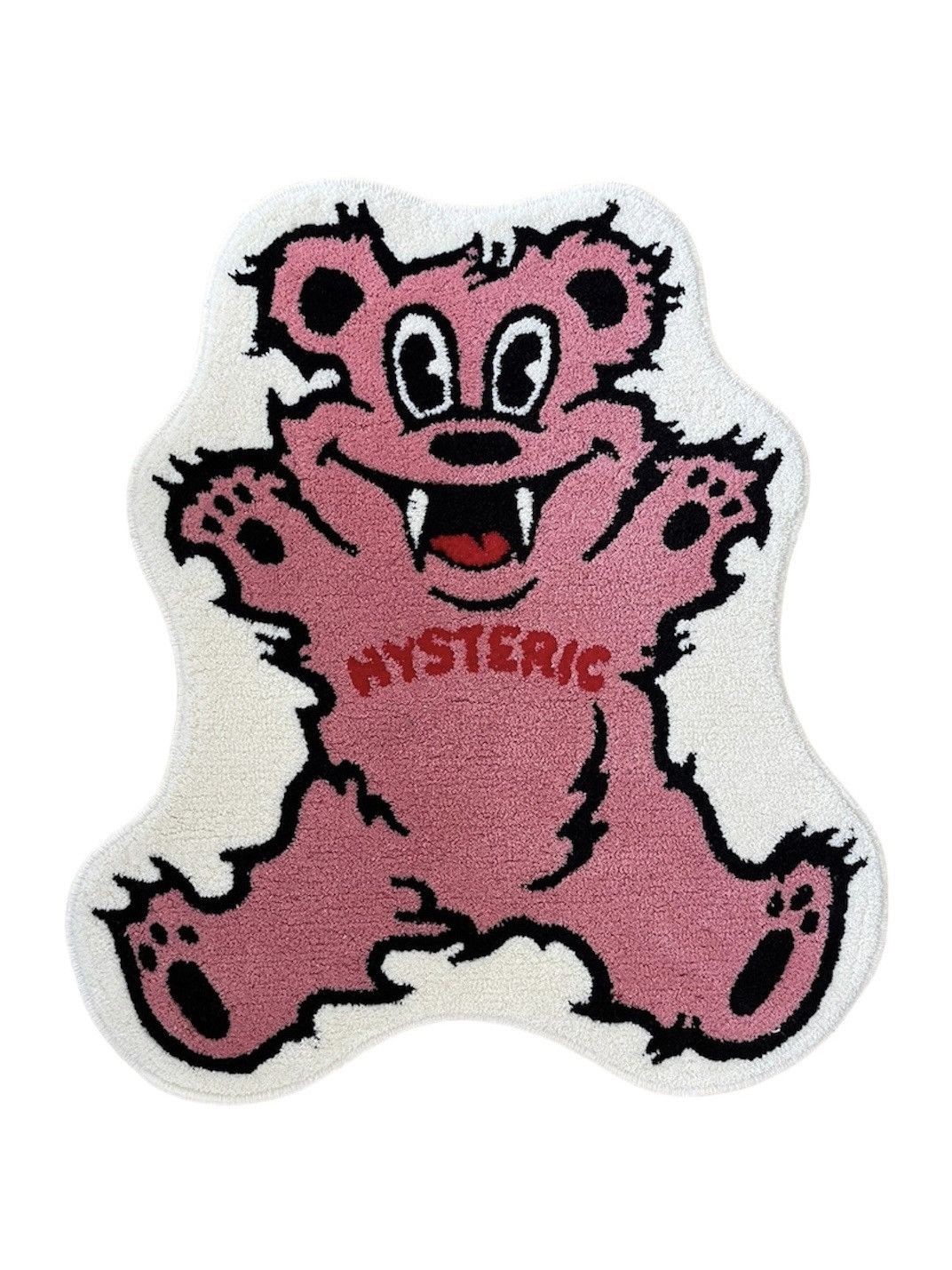 image of Hysteric Glamour Bear Area Rug in Pink, Men's