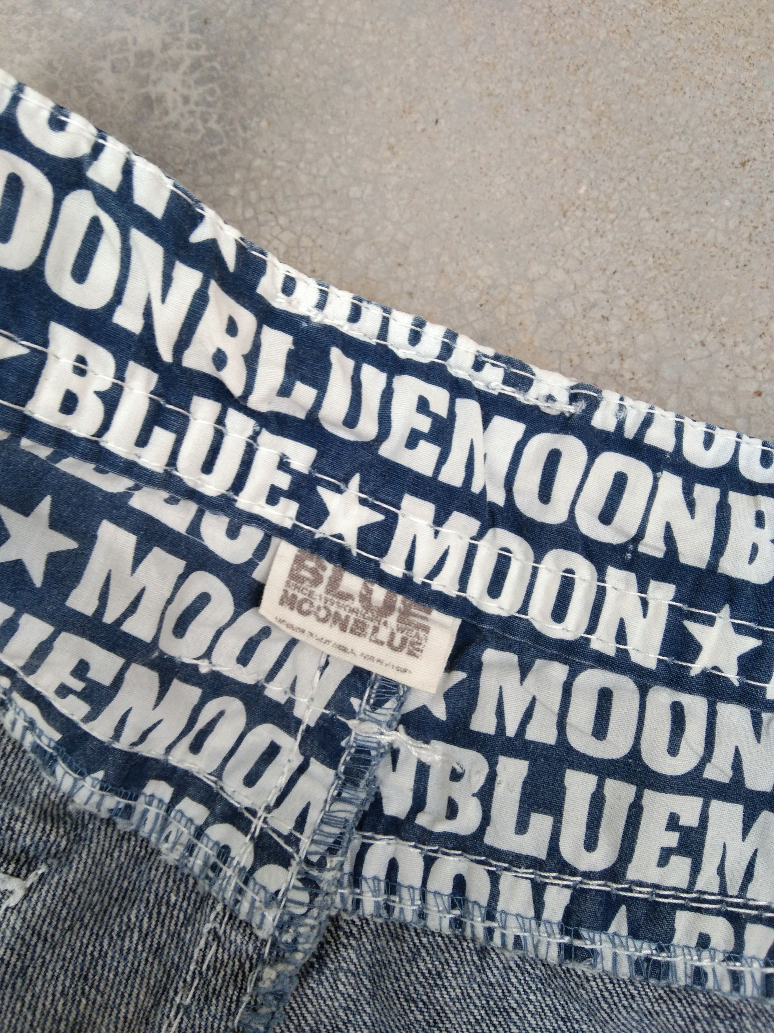 Japanese Brand Vintage Y2k Blue Moon Blue Avant-garde Jeans Style 28x30 Size US 28 / EU 44 - 6 Thumbnail