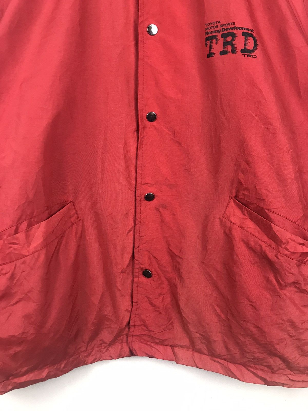 Japanese Brand × Vintage Rare Vintage Sunfaded Trd Toyota Coach Jacket Size US XXL / EU 58 / 5 - 4 Thumbnail