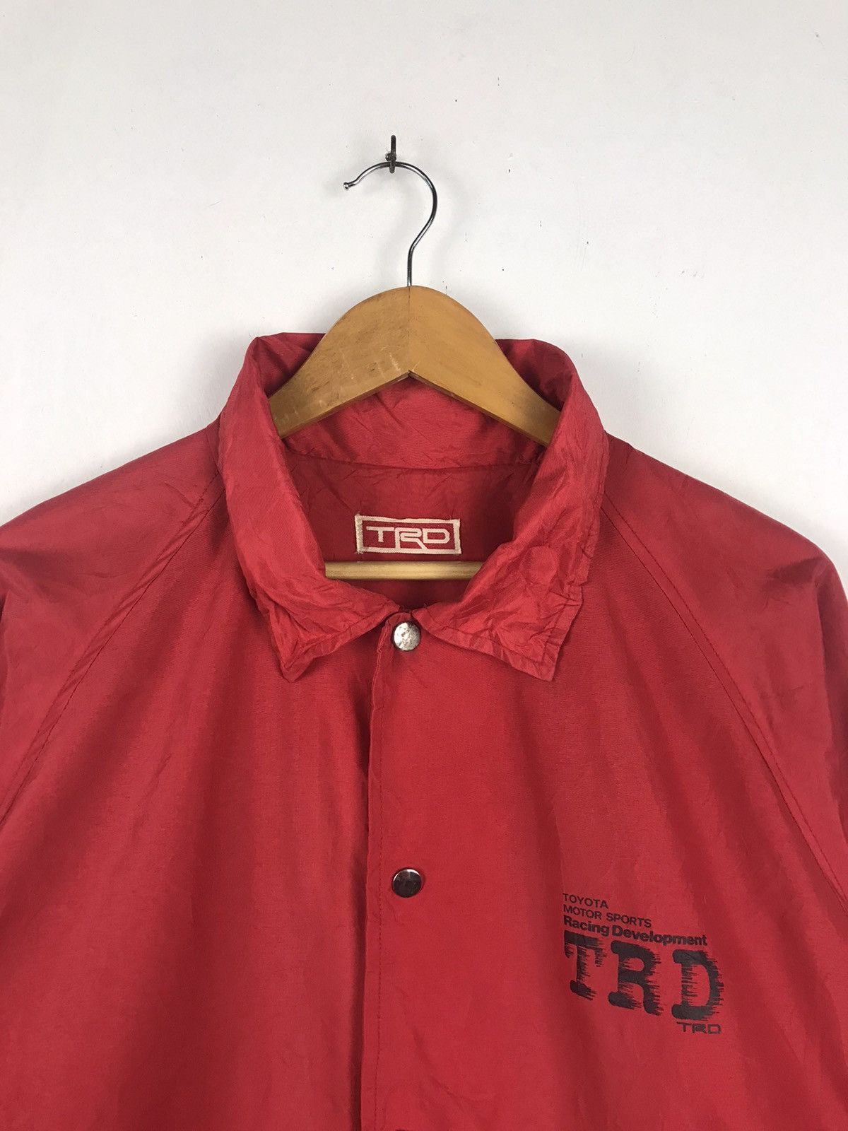 Japanese Brand × Vintage Rare Vintage Sunfaded Trd Toyota Coach Jacket Size US XXL / EU 58 / 5 - 3 Thumbnail