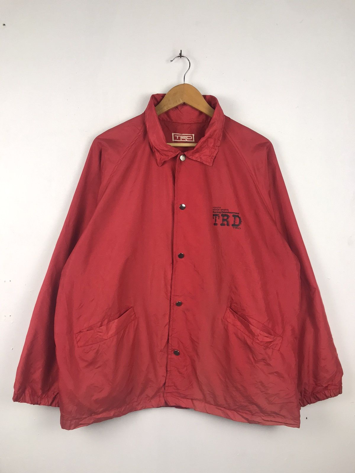 Japanese Brand × Vintage Rare Vintage Sunfaded Trd Toyota Coach Jacket Size US XXL / EU 58 / 5 - 1 Thumbnail