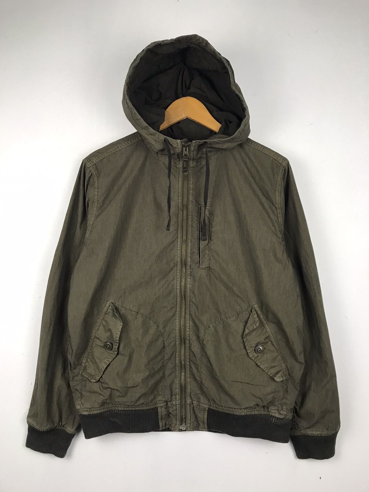 Vintage Stylish Gap Bomber Hoodie Jacket Grailed