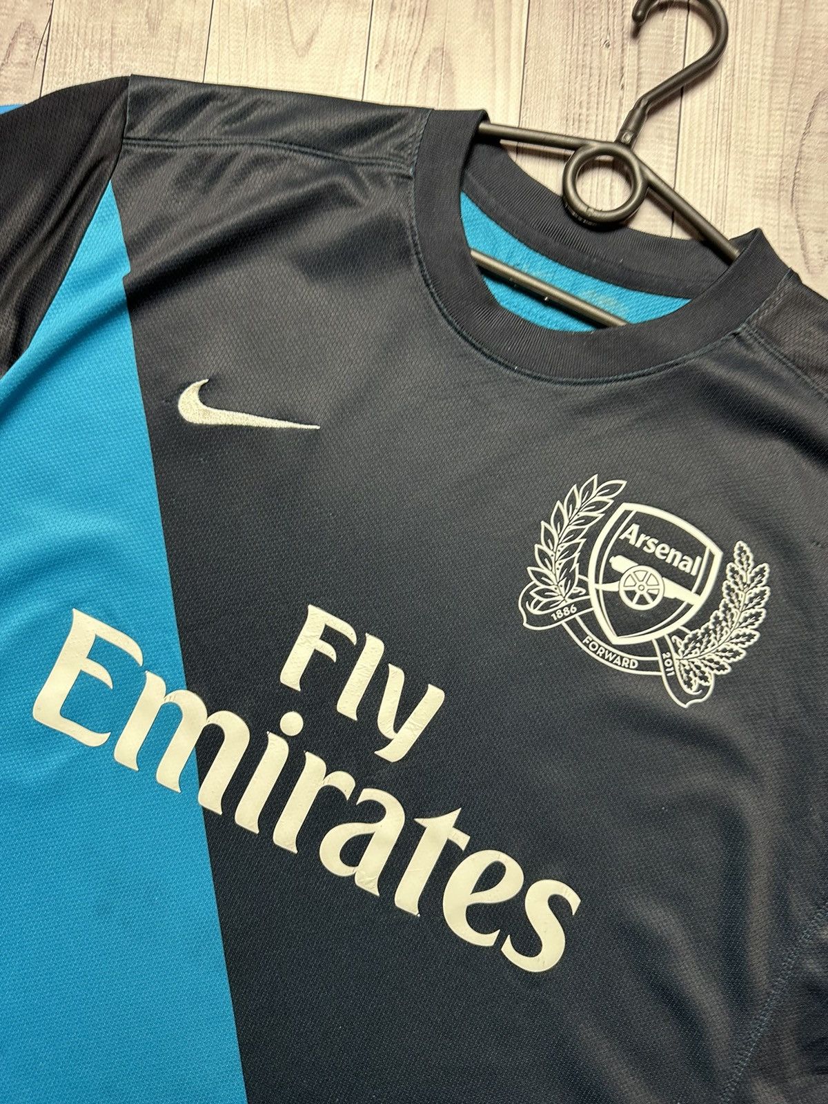 Nike × Vintage Vintage Arsenal Nike Soccer jersey blue rare size Xl Size US XL / EU 56 / 4 - 5 Thumbnail