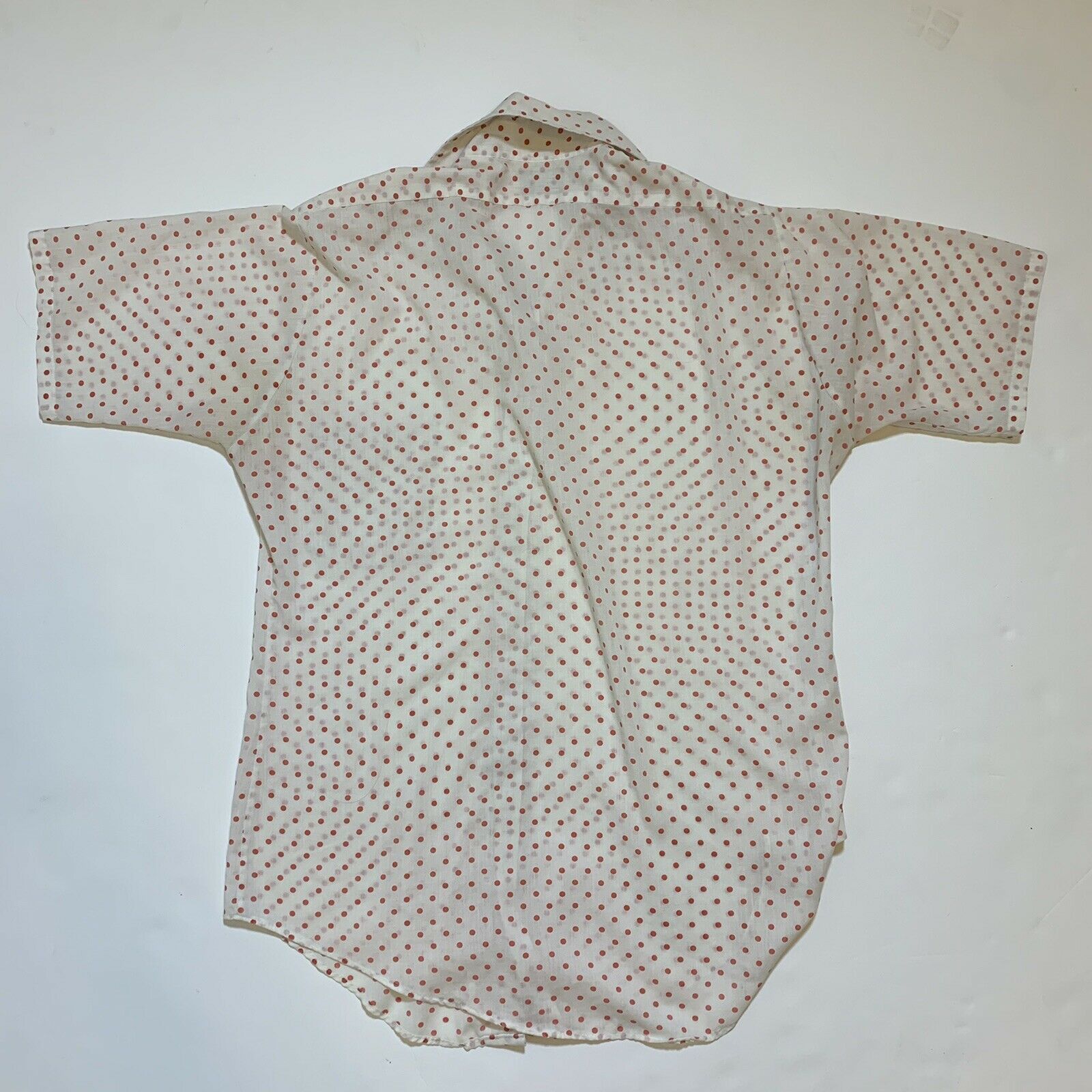 Van Heusen × Vintage Vintage 60s 70s Van Heusen 417 Vanopress Polka Dot Shirt Size US S / EU 44-46 / 1 - 10 Thumbnail