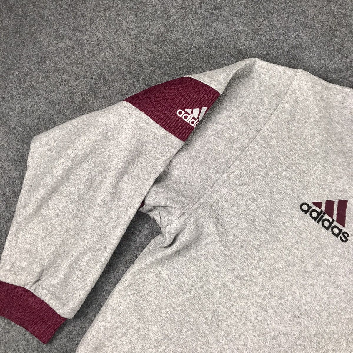 Adidas × Japanese Brand × Vintage 🔥Vintage Adidas Equipment Sweatshirt V collar🔥 Size US L / EU 52-54 / 3 - 8 Thumbnail