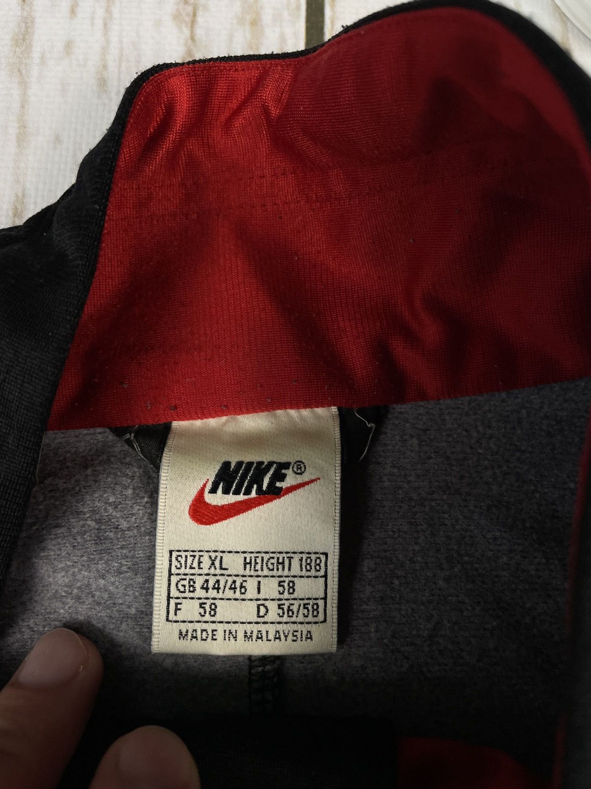 Nike × Vintage Nike Vintage 90s sweatshirt jersey zip y2k spellout Size US XL / EU 56 / 4 - 5 Thumbnail